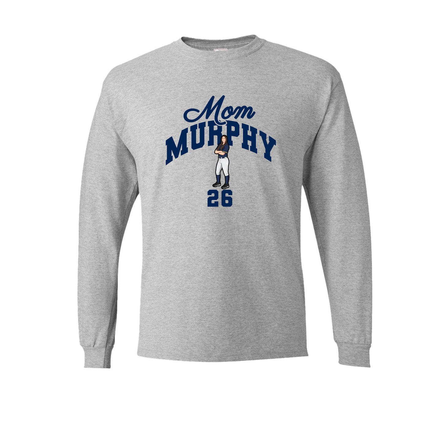 Long Sleeve Tee — Mothers Day Arch in Grey