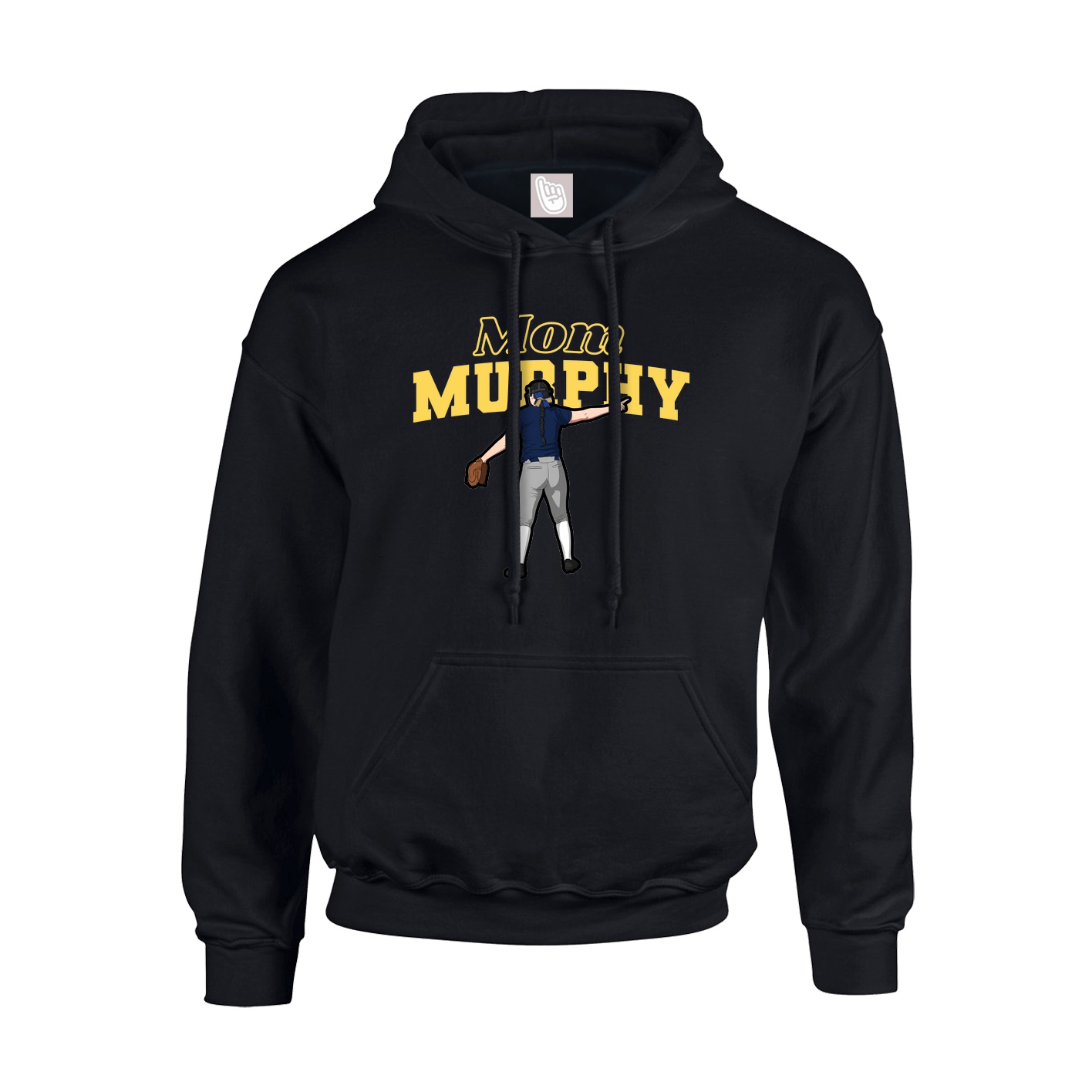 Hoodie — Mothers Day Block in Black
