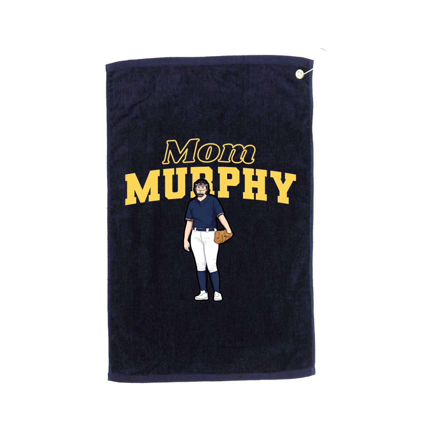 Golf Towel — Mothers Day Block in Navy