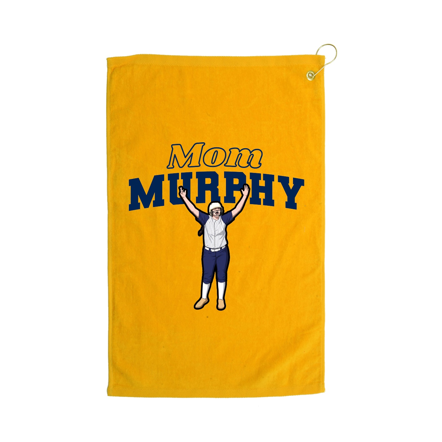 Golf Towel — Mothers Day Block in Gold