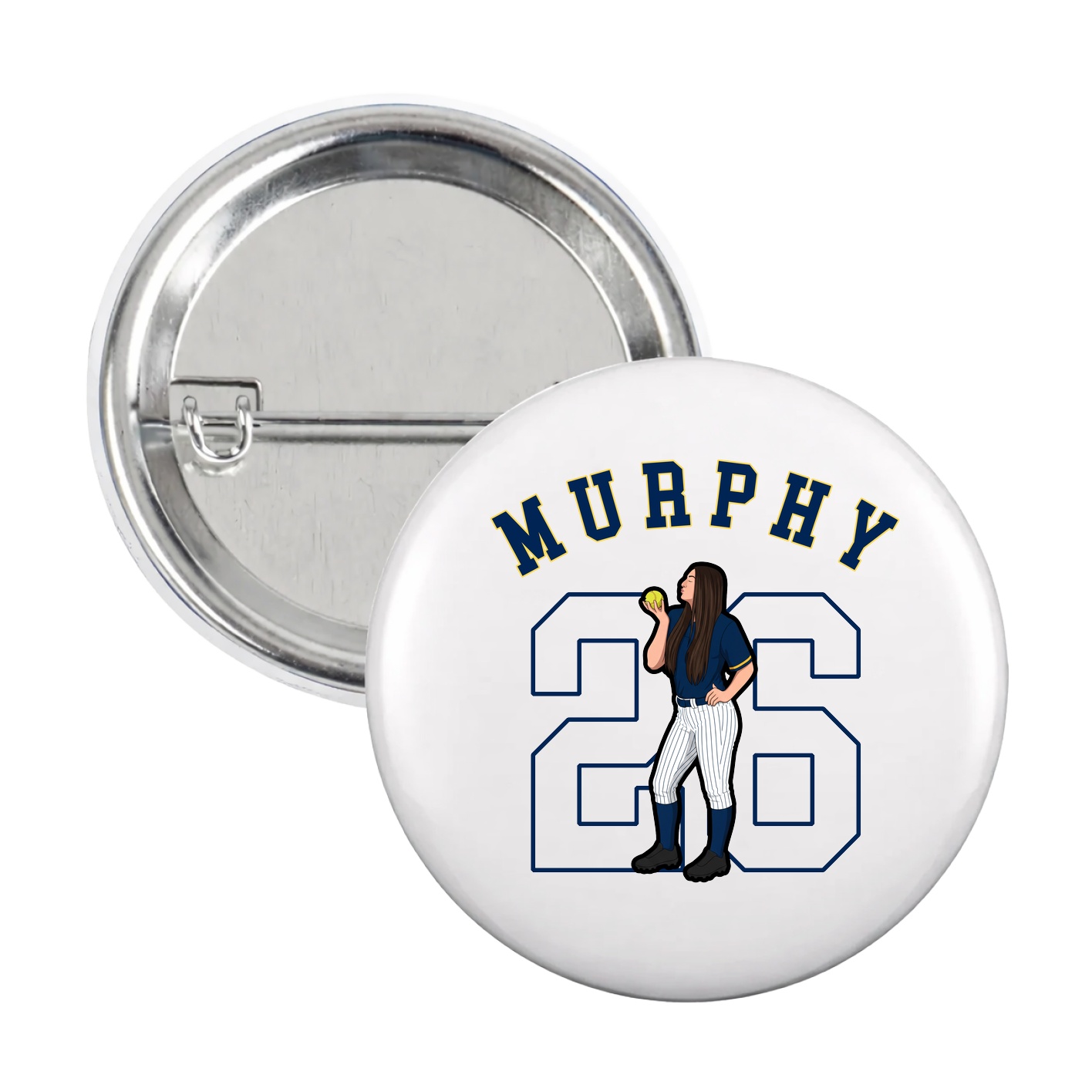 Game Day Button — Shirsey Arch in White