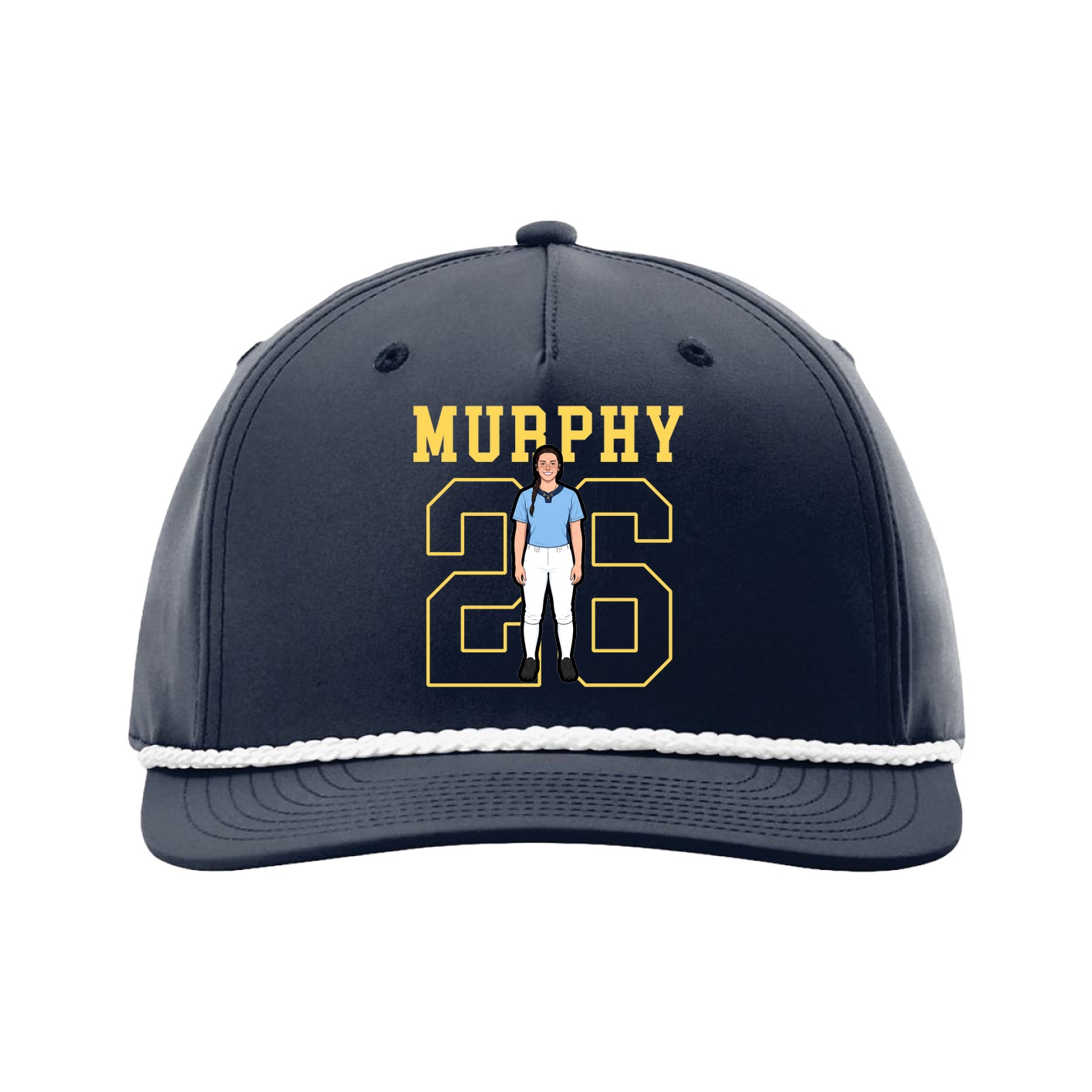 Five-Panel Classic Rope Cap — Shirsey in Navy