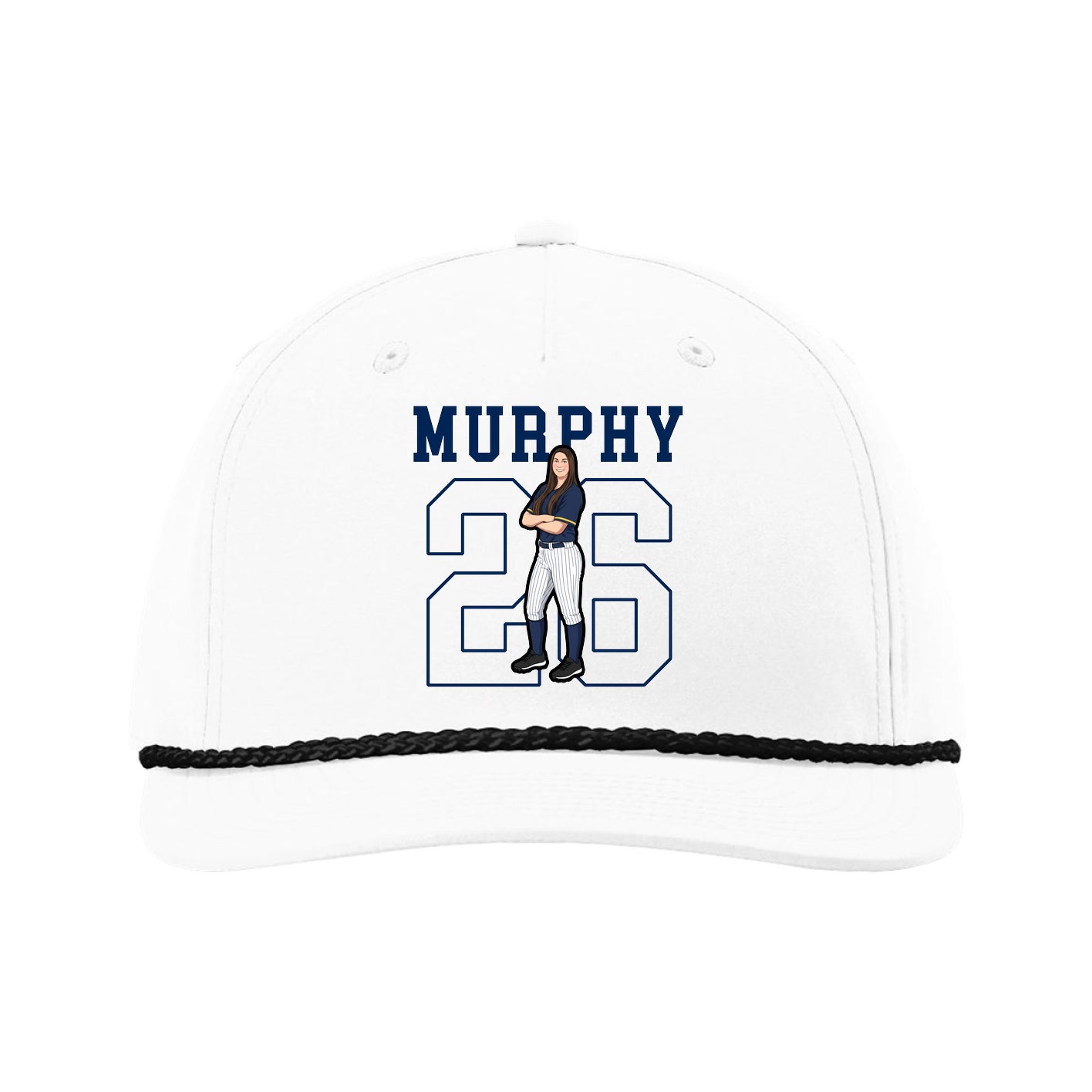 Five-Panel Classic Rope Cap — Shirsey in White