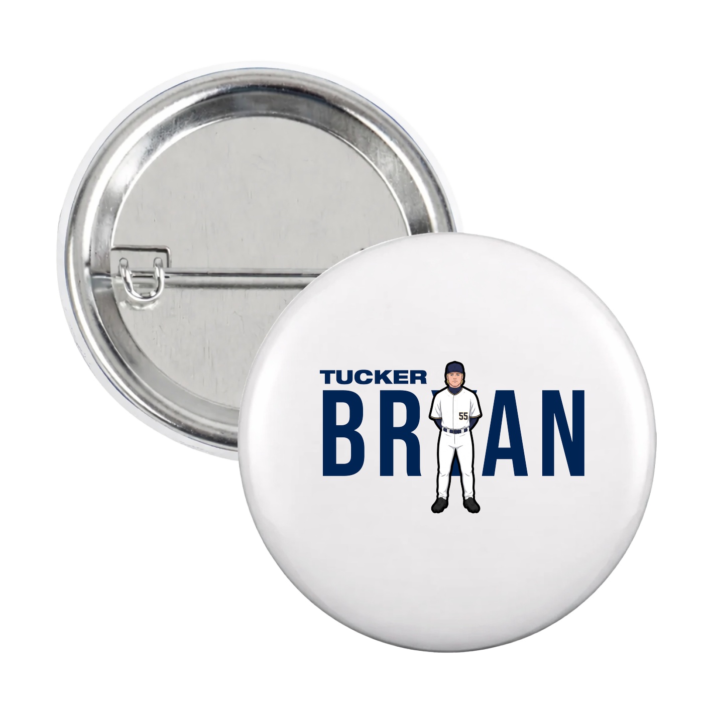 Game Day Button — Player Name in White
