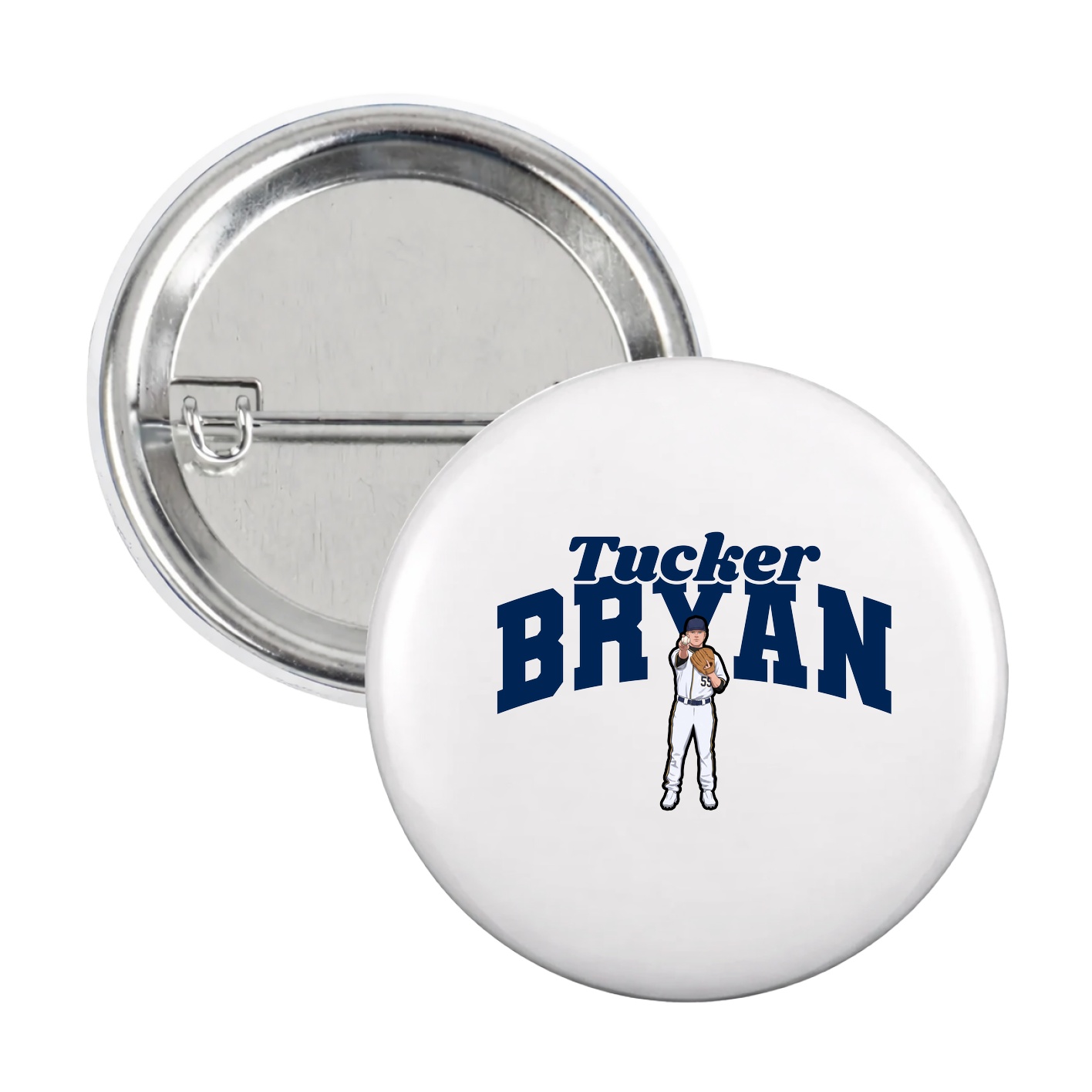 Game Day Button — Signature Arch in White