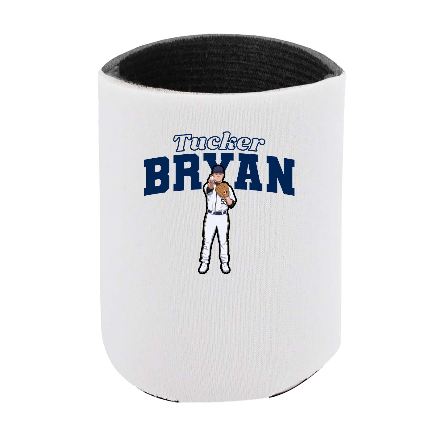 Can Holder — Name Arch in White