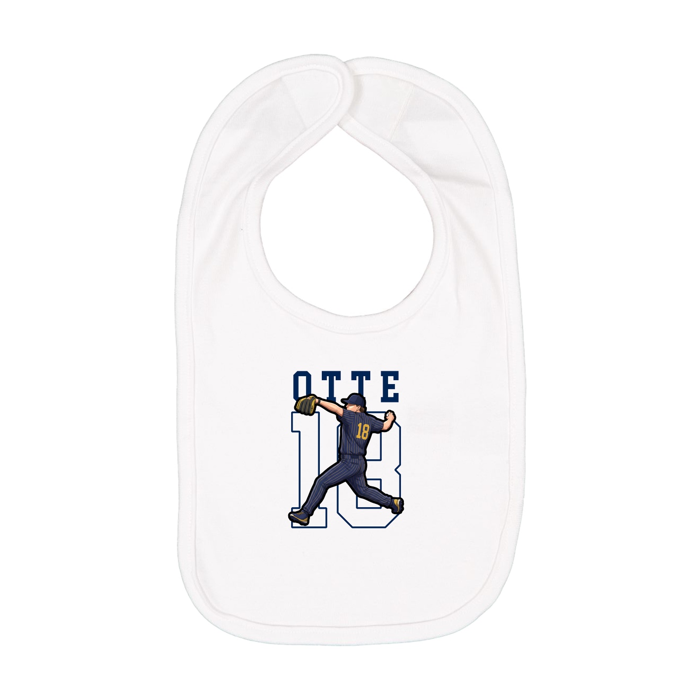 Infant Bib — Shirsey in White