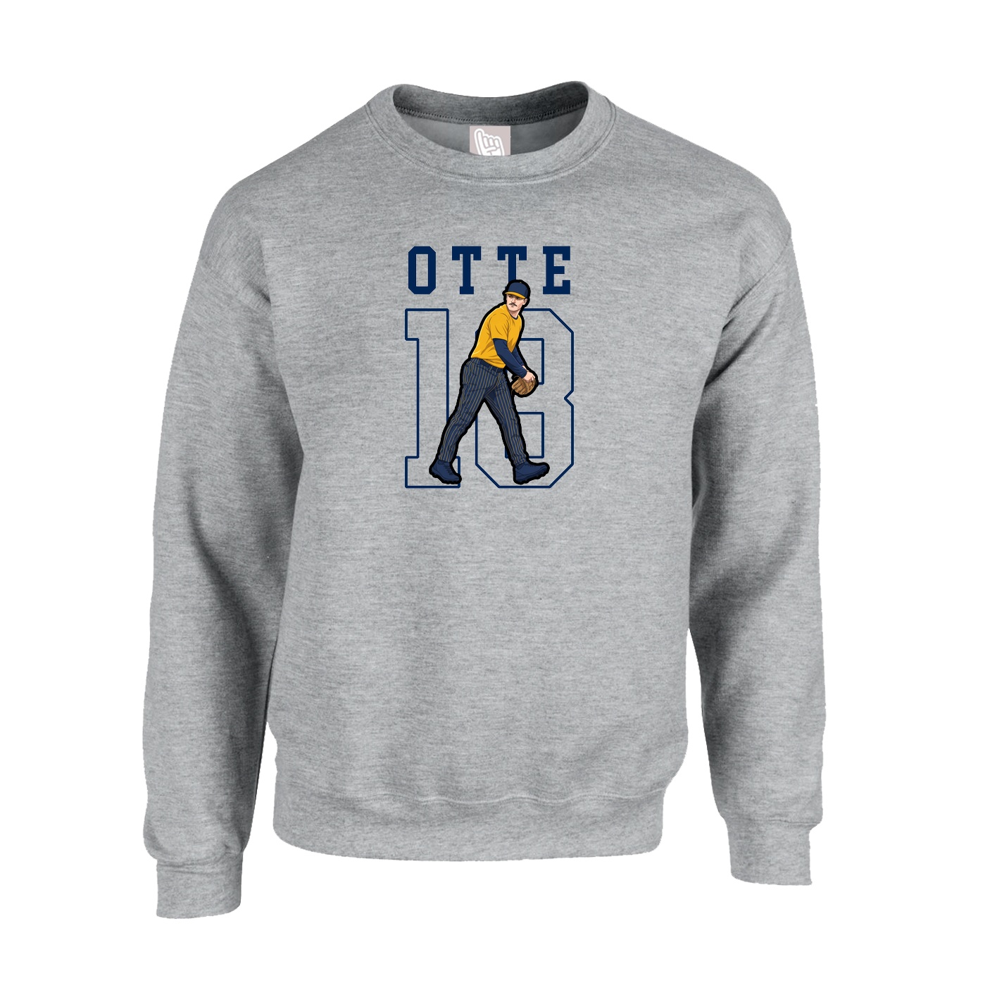 Fleece Crew — Shirsey in Grey