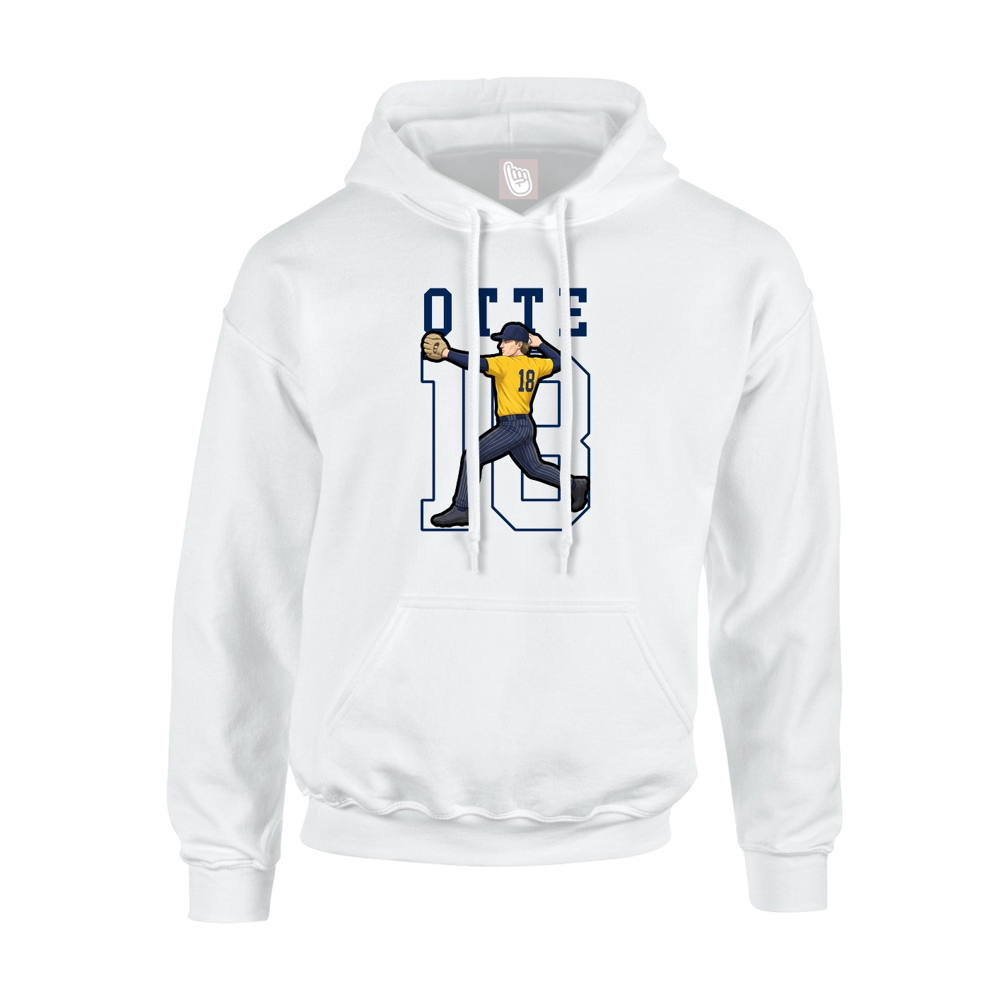 Hoodie — Shirsey in White