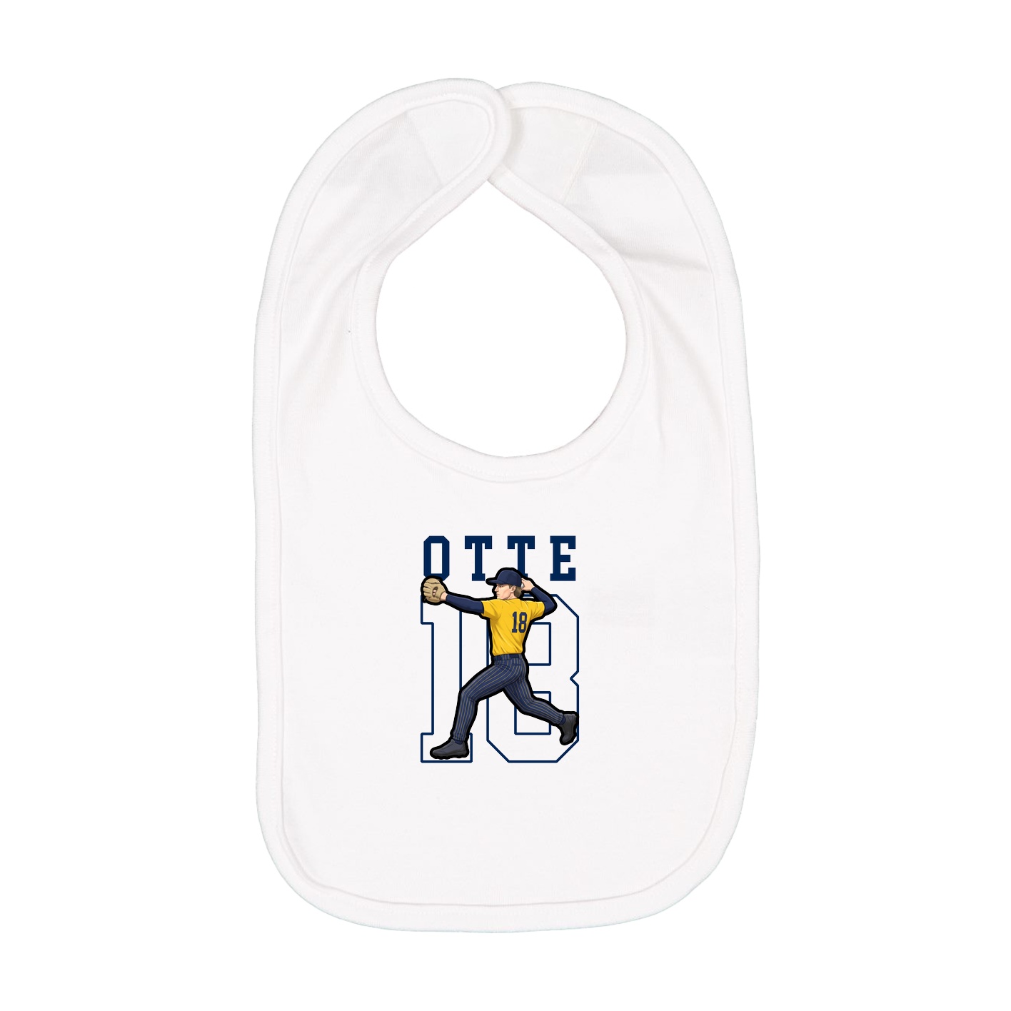 Infant Bib — Shirsey in White