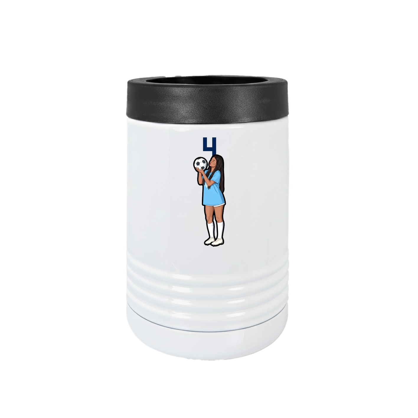Beverage Holder — Number Top in White