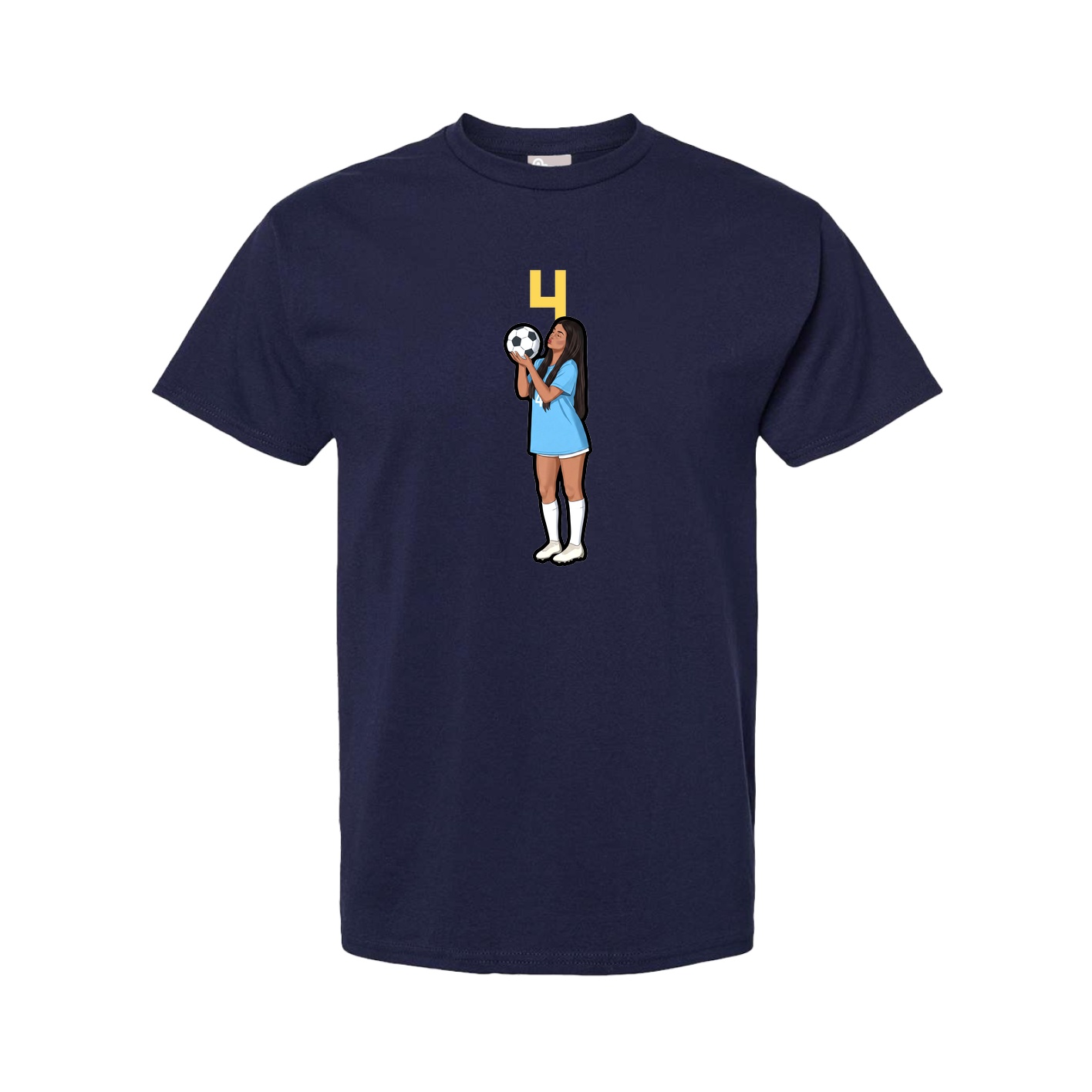Tee — Number Top in Navy
