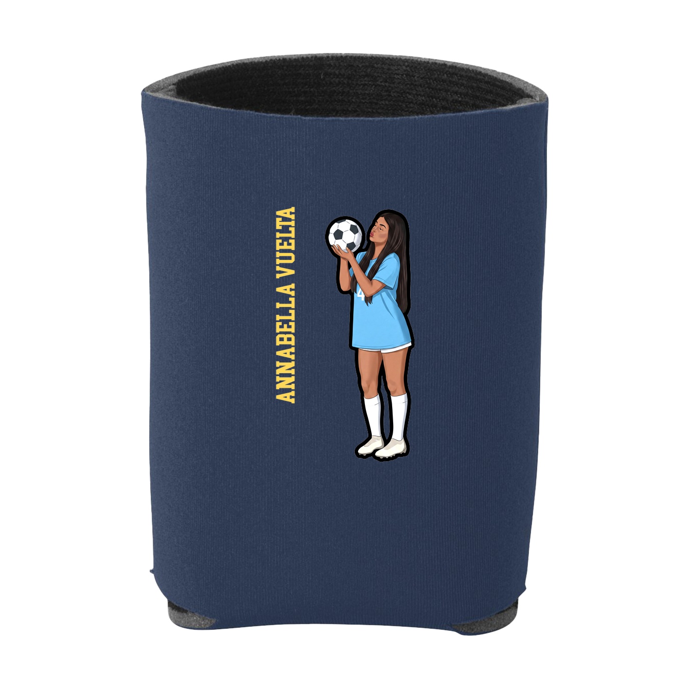 Can Holder — Name Vertical in Navy