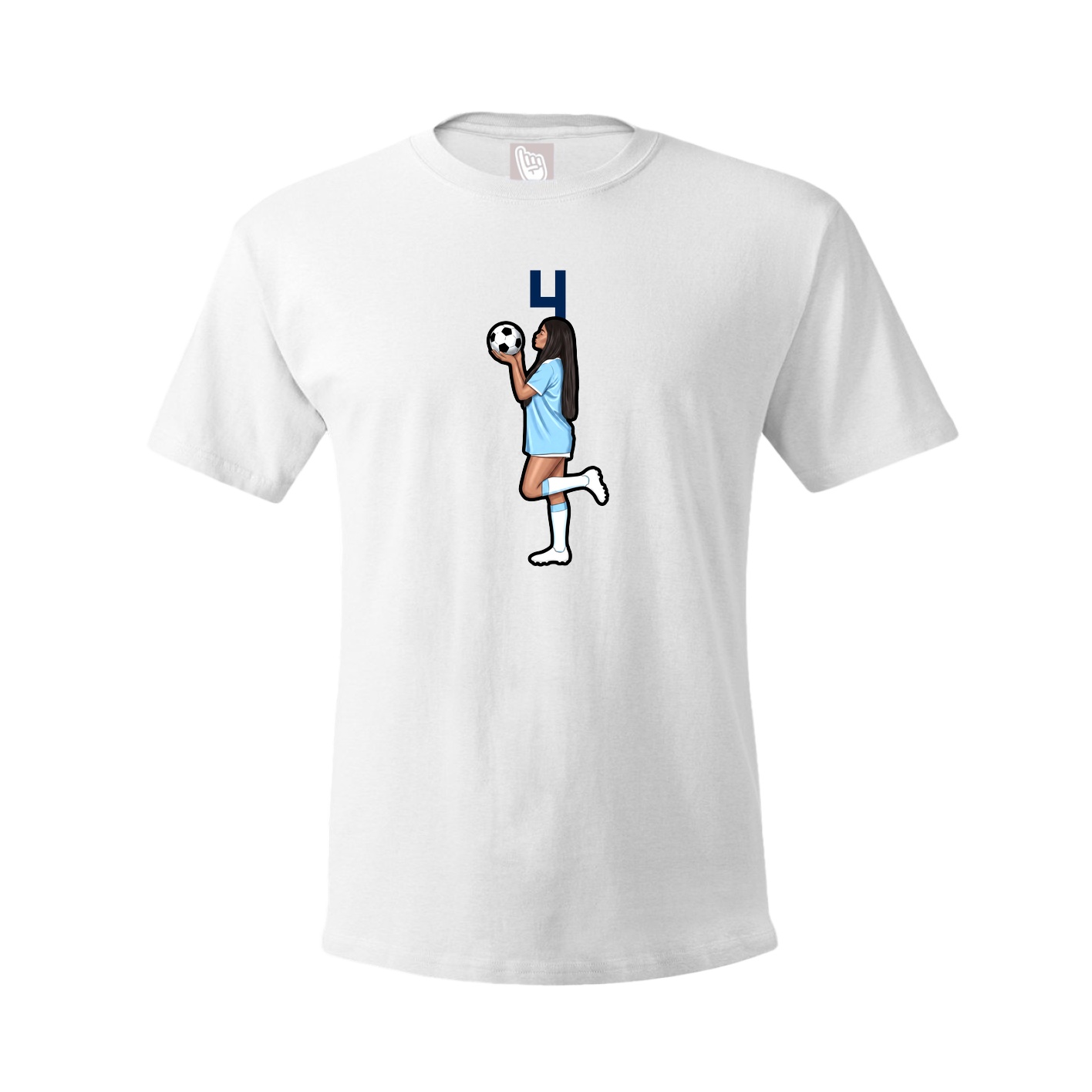 Tee — Number Top in White