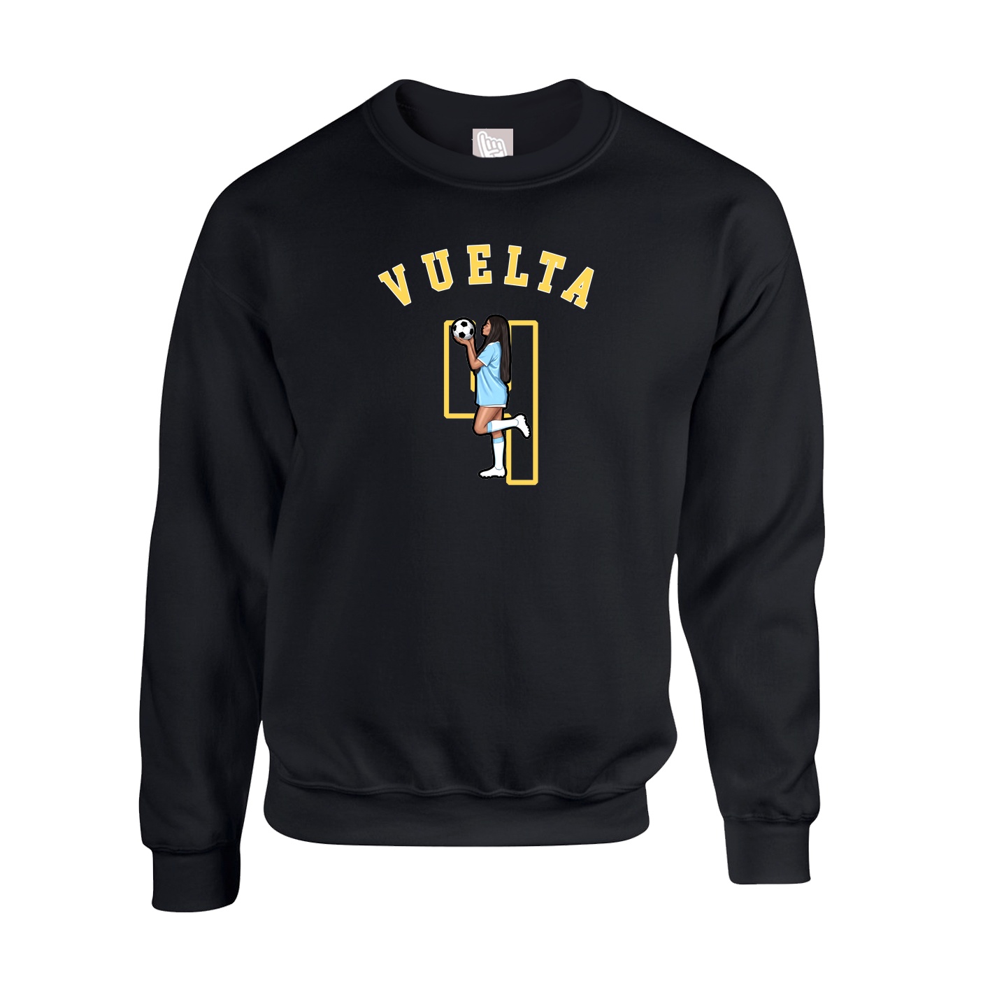 Fleece Crew — Shirsey Arch in Black