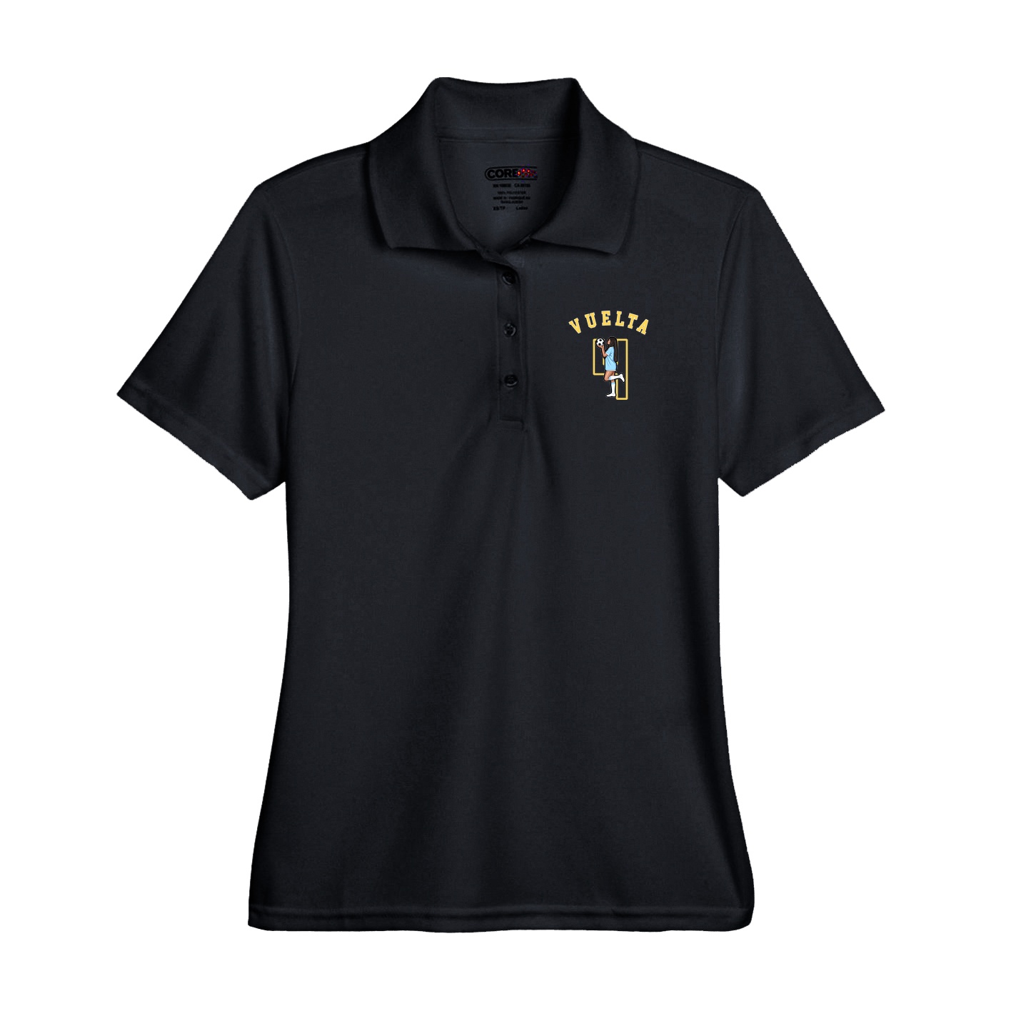 Performance Polo — Shirsey Arch in Black