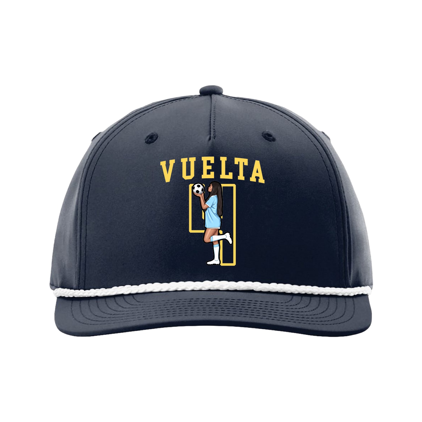 Five-Panel Classic Rope Cap — Shirsey in Navy