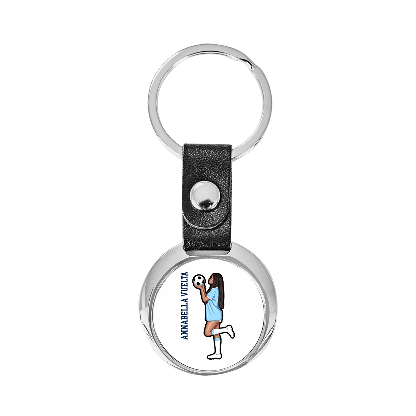 Key Chain — Name Vertical in Classic