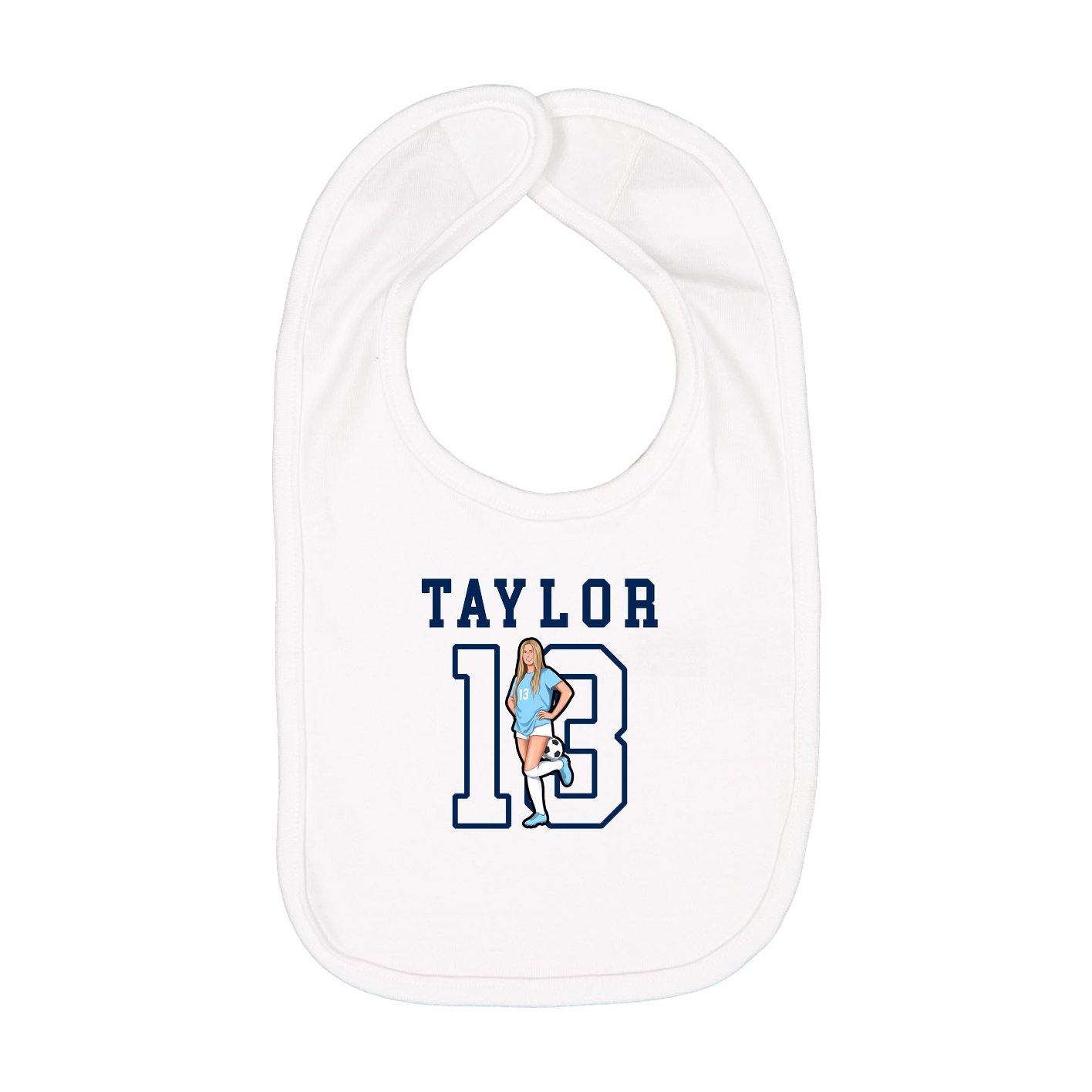 Infant Bib — Shirsey in White