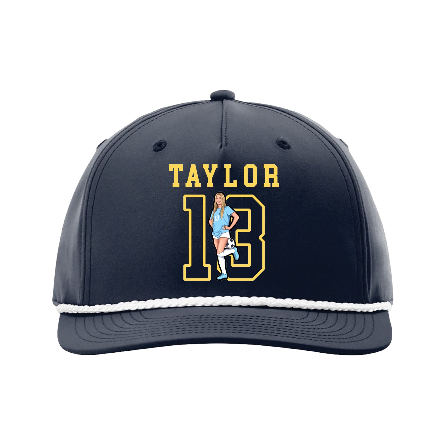 Five-Panel Classic Rope Cap — Shirsey in Navy
