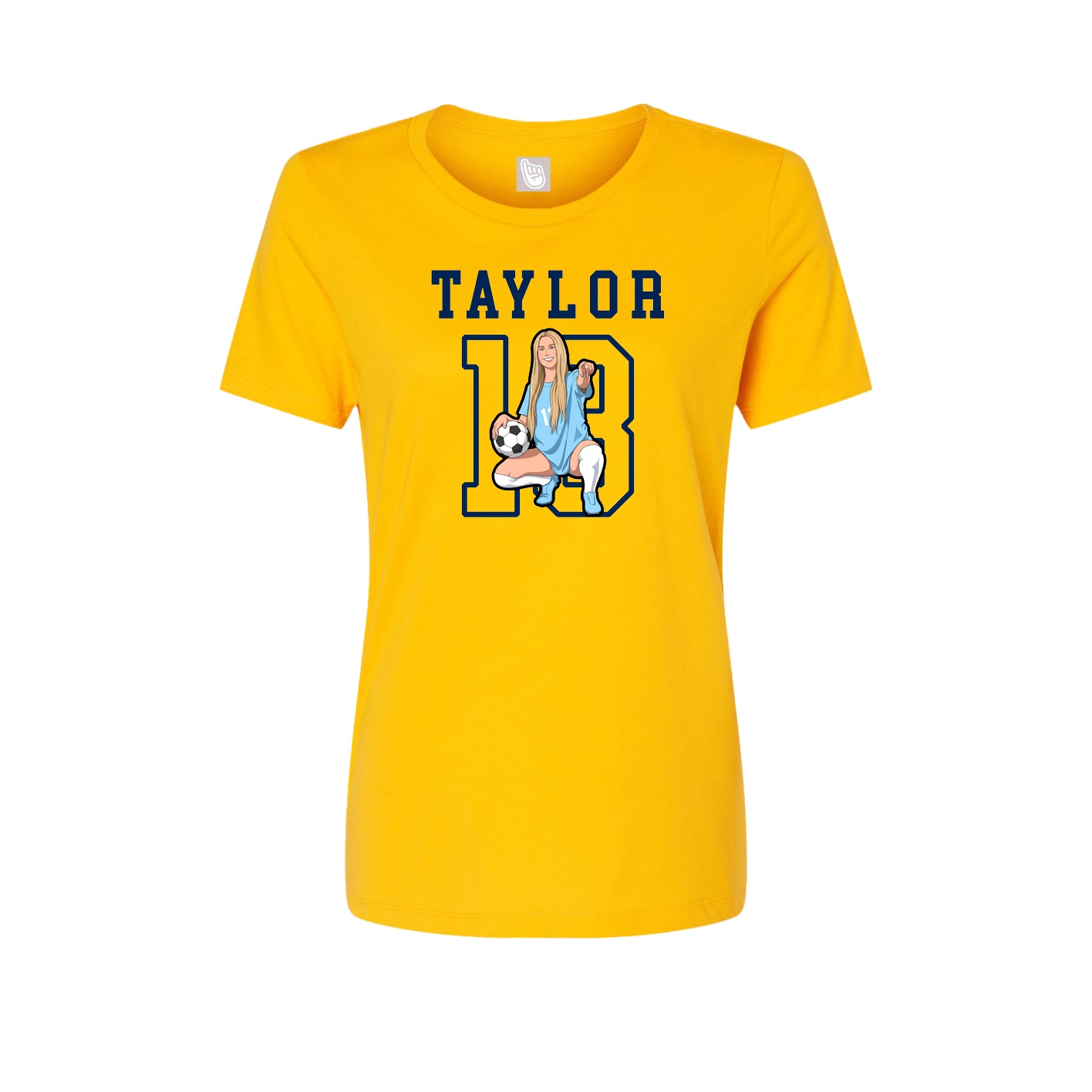 Fitted Women's Tee — Shirsey in Gold