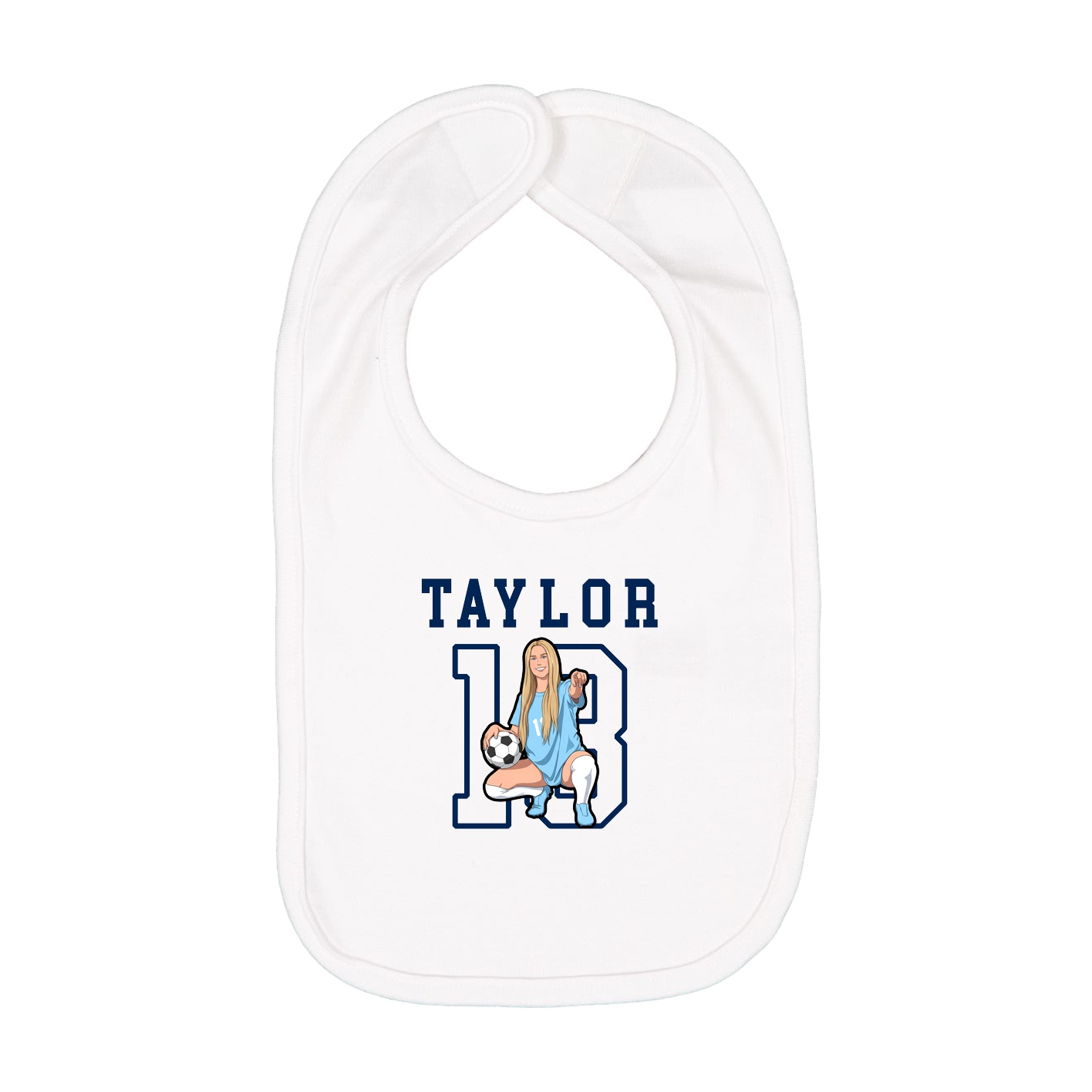 Infant Bib — Shirsey in White