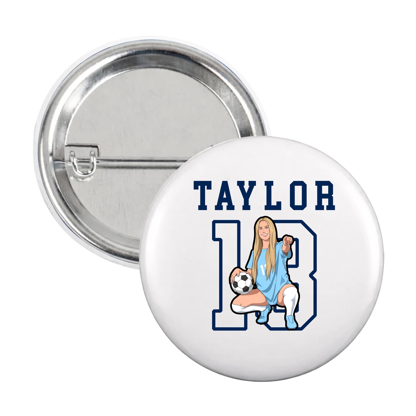 Game Day Button — Shirsey in White