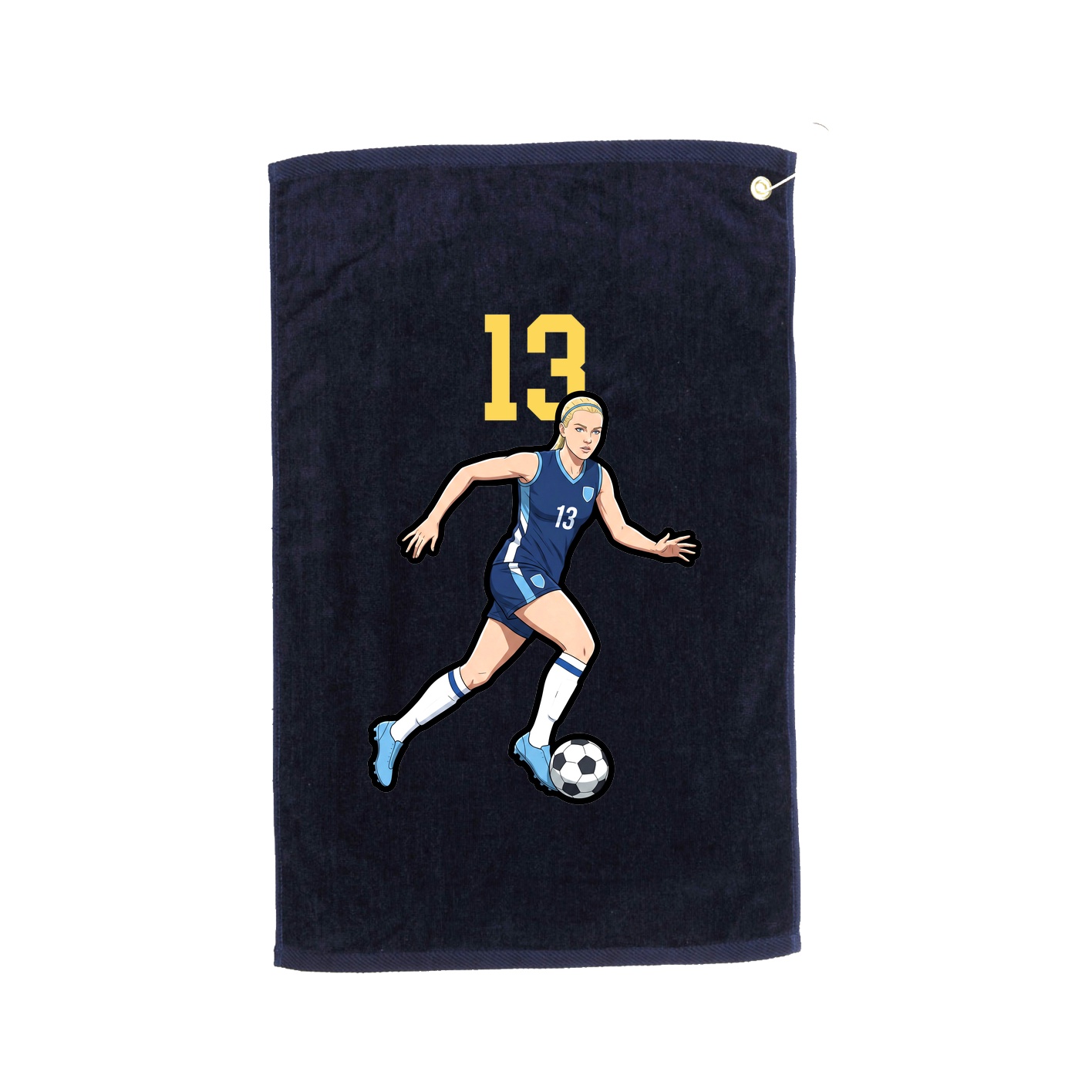 Golf Towel — Number Top in Navy