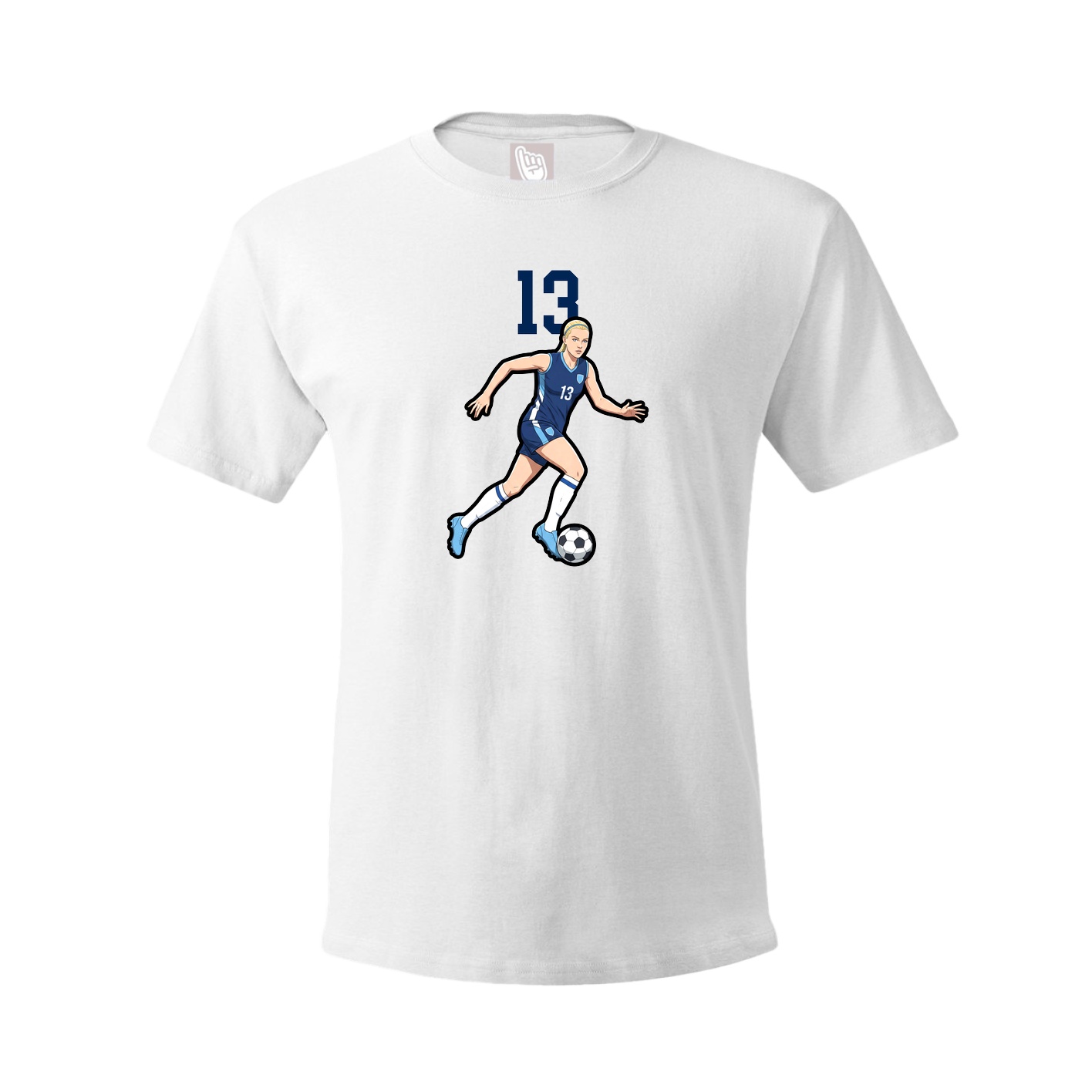 Tee — Number Top in White
