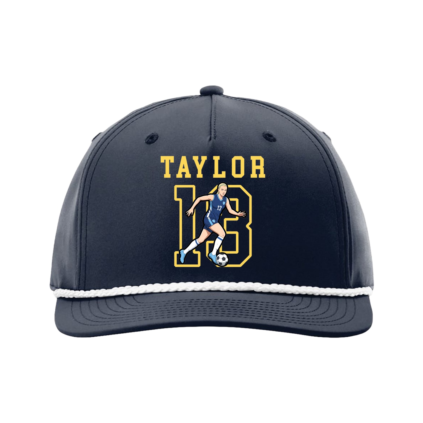 Five-Panel Classic Rope Cap — Shirsey in Navy
