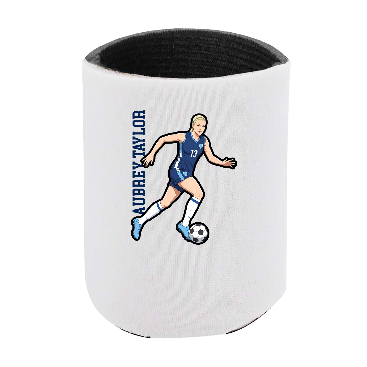 Can Holder — Name Vertical in White