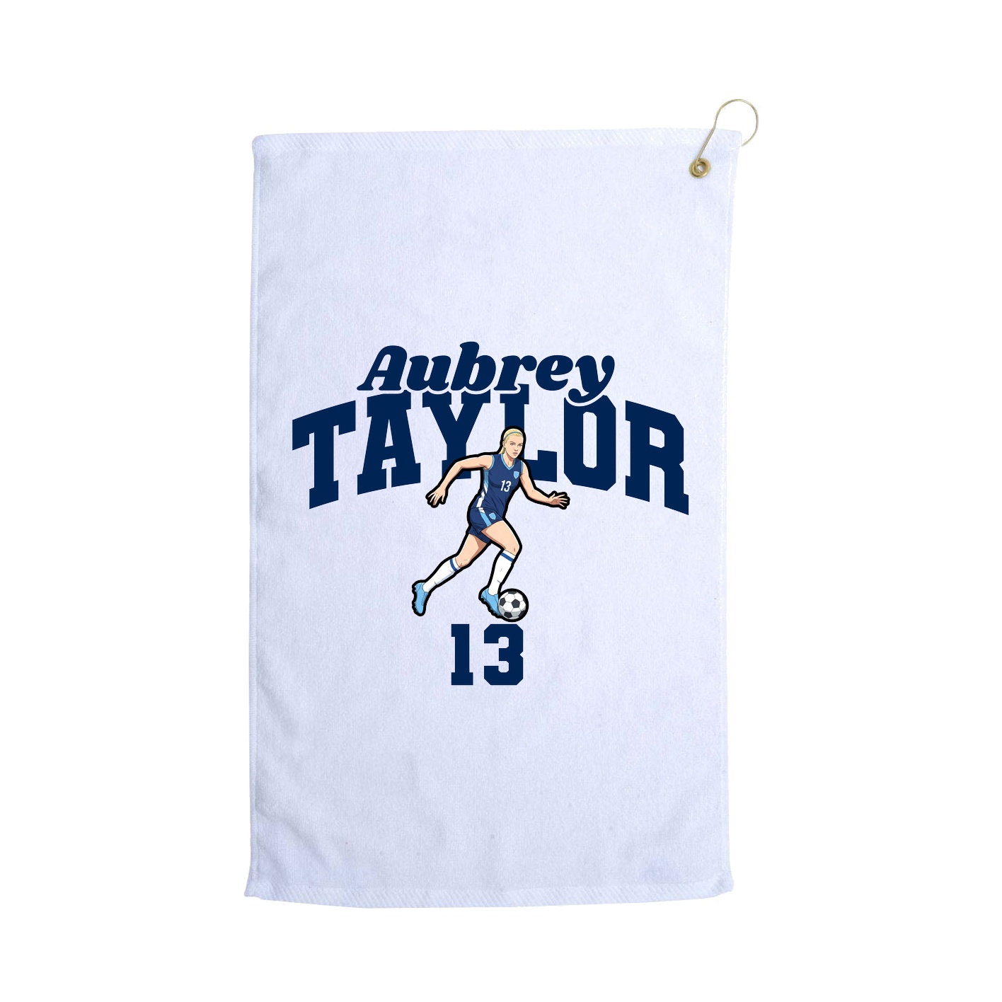 Golf Towel — Signature Arch in White