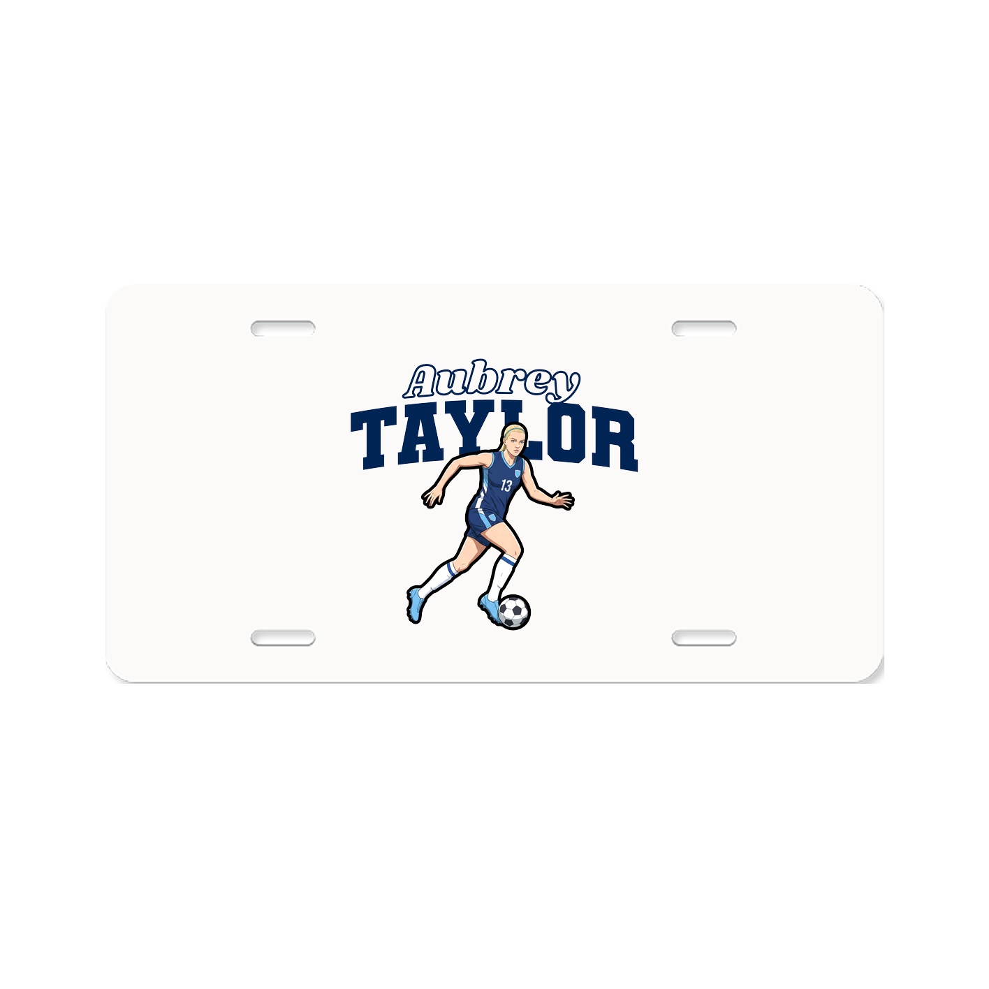 License Plate — Name Arch in Classic