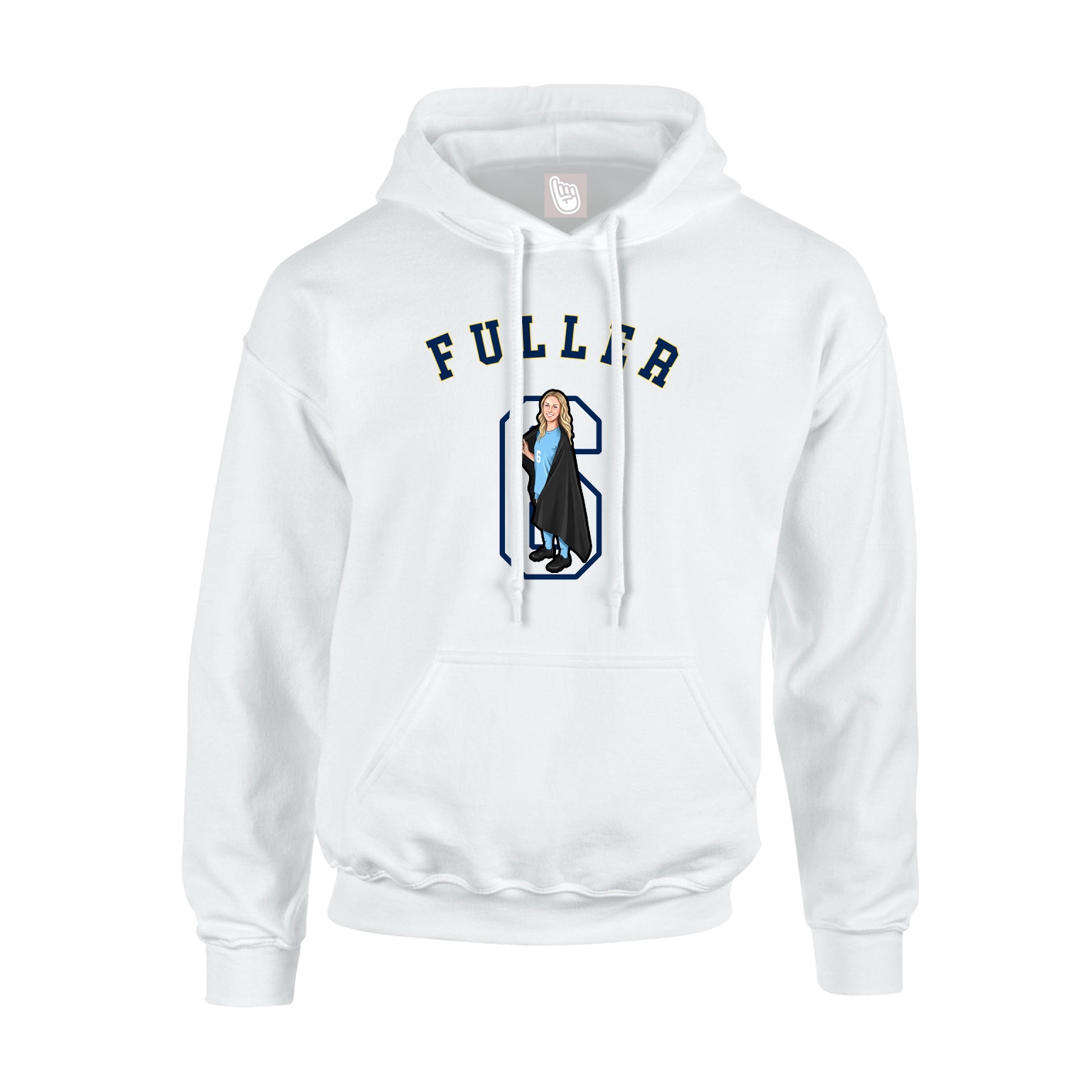 Youth Hoodie — Shirsey Arch in White
