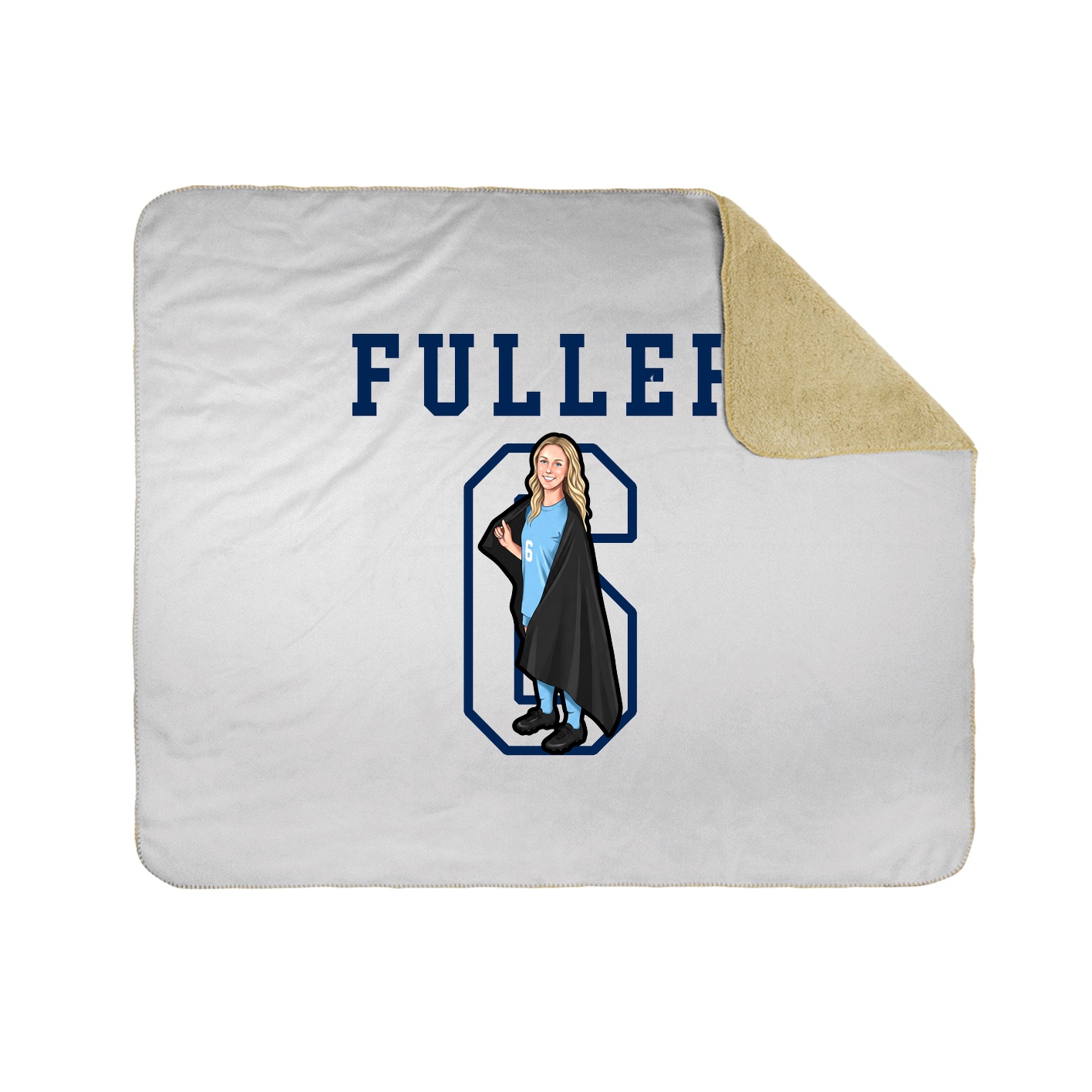 Throw Blanket — Shirsey in White