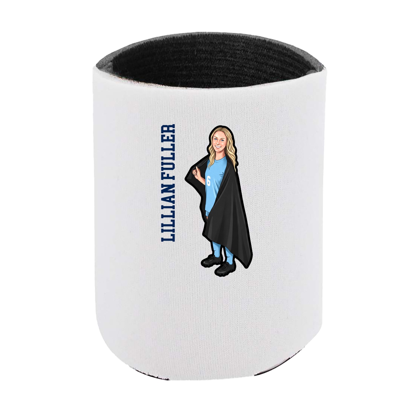 Can Holder — Name Vertical in White
