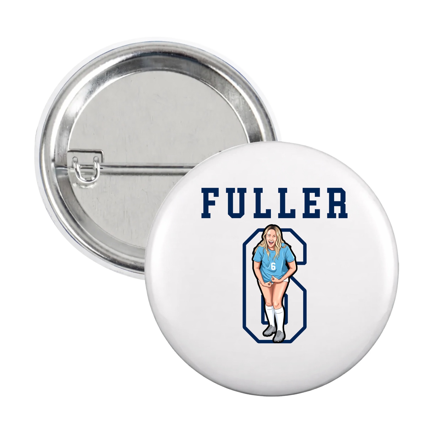 Game Day Button — Shirsey in White