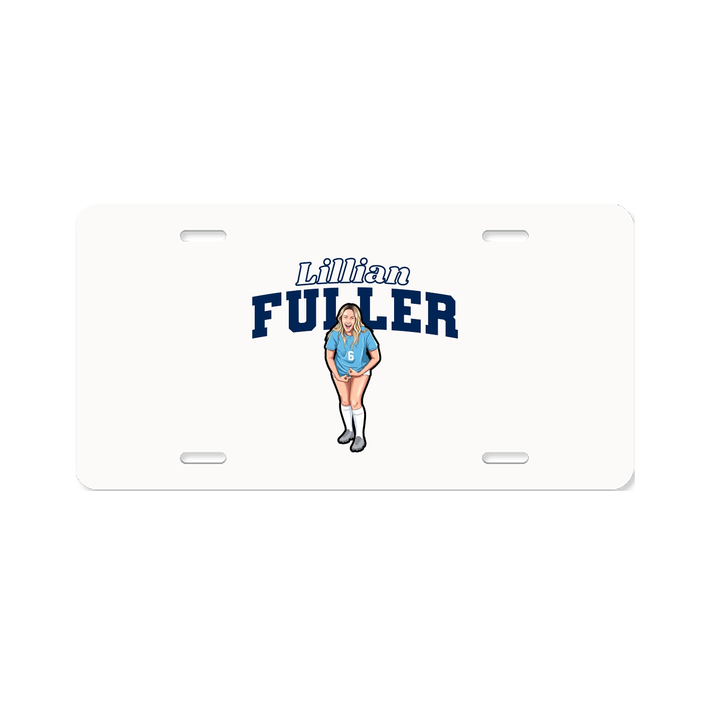 License Plate — Name Arch in Classic