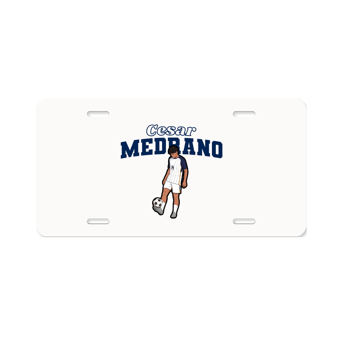 License Plate — Name Arch in Classic