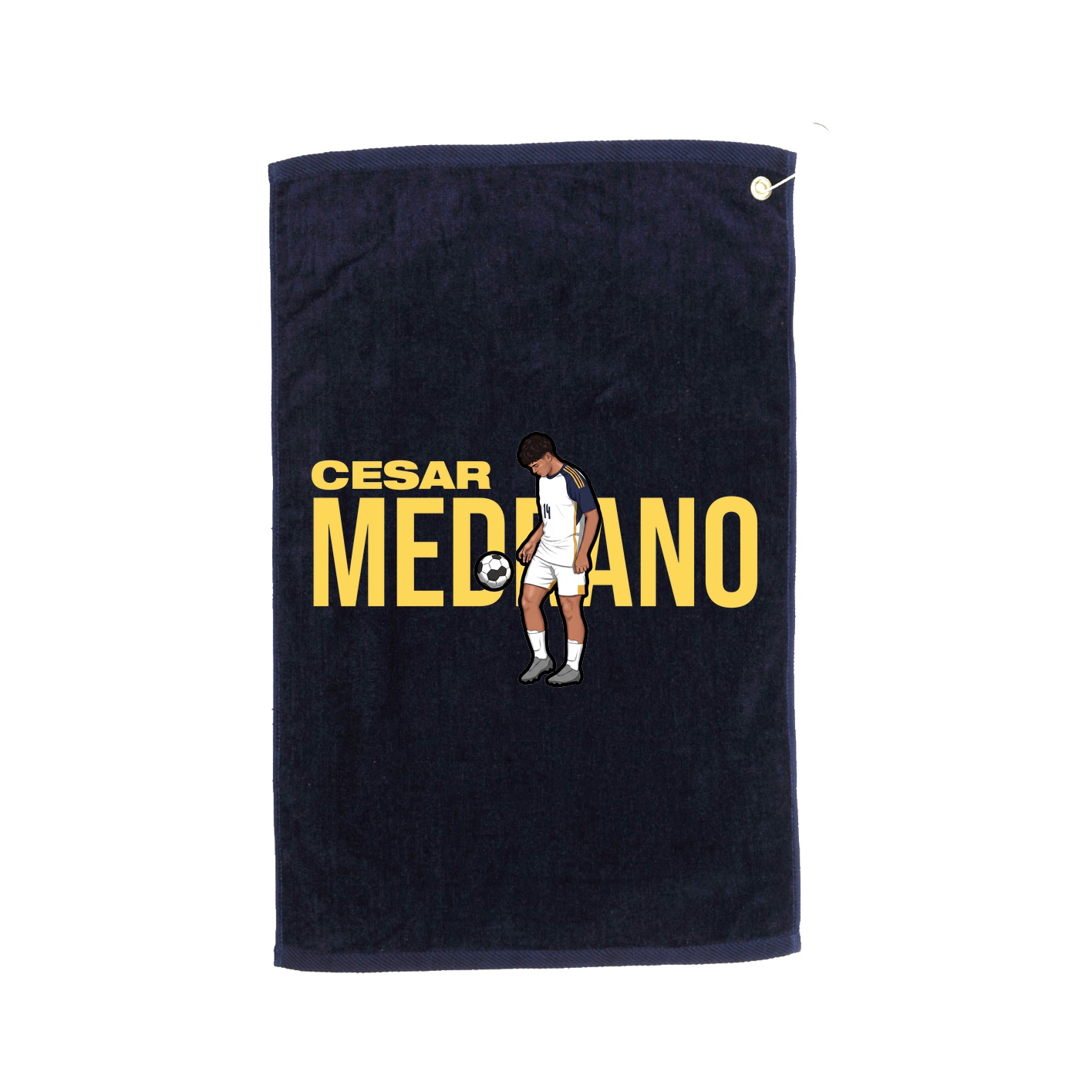 Golf Towel — Player Name in Navy