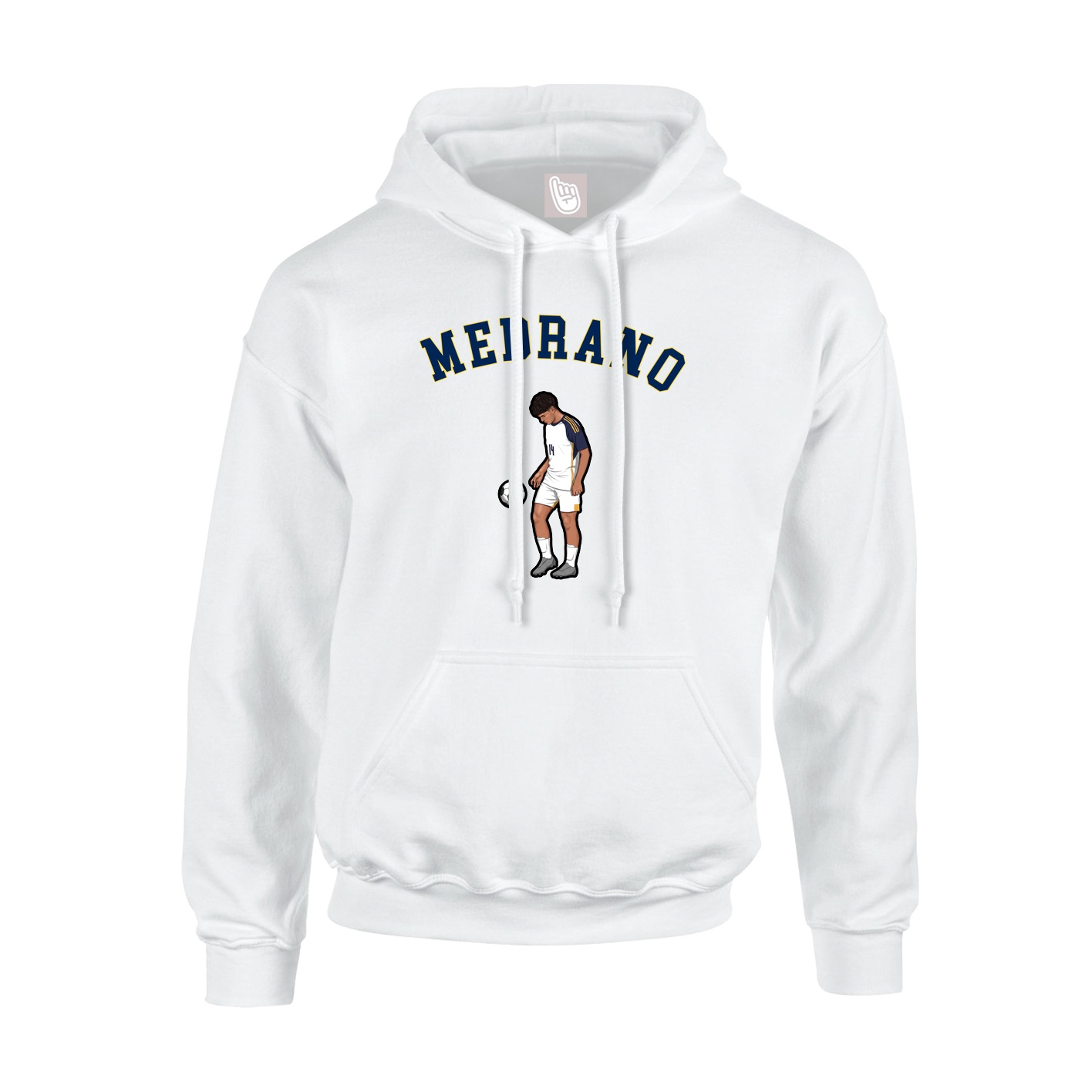 Youth Hoodie — Shirsey Arch in White