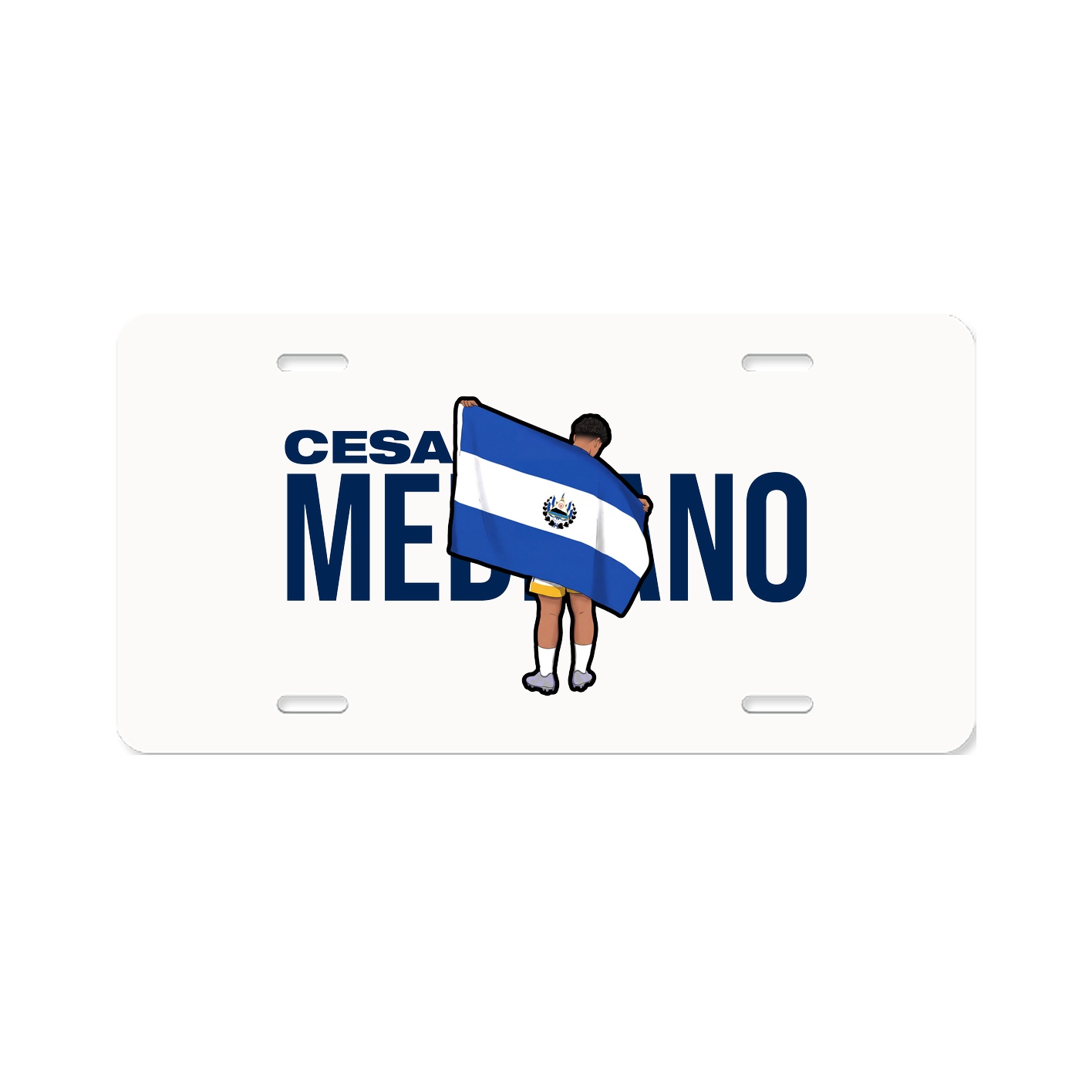 License Plate — Player Name in Classic