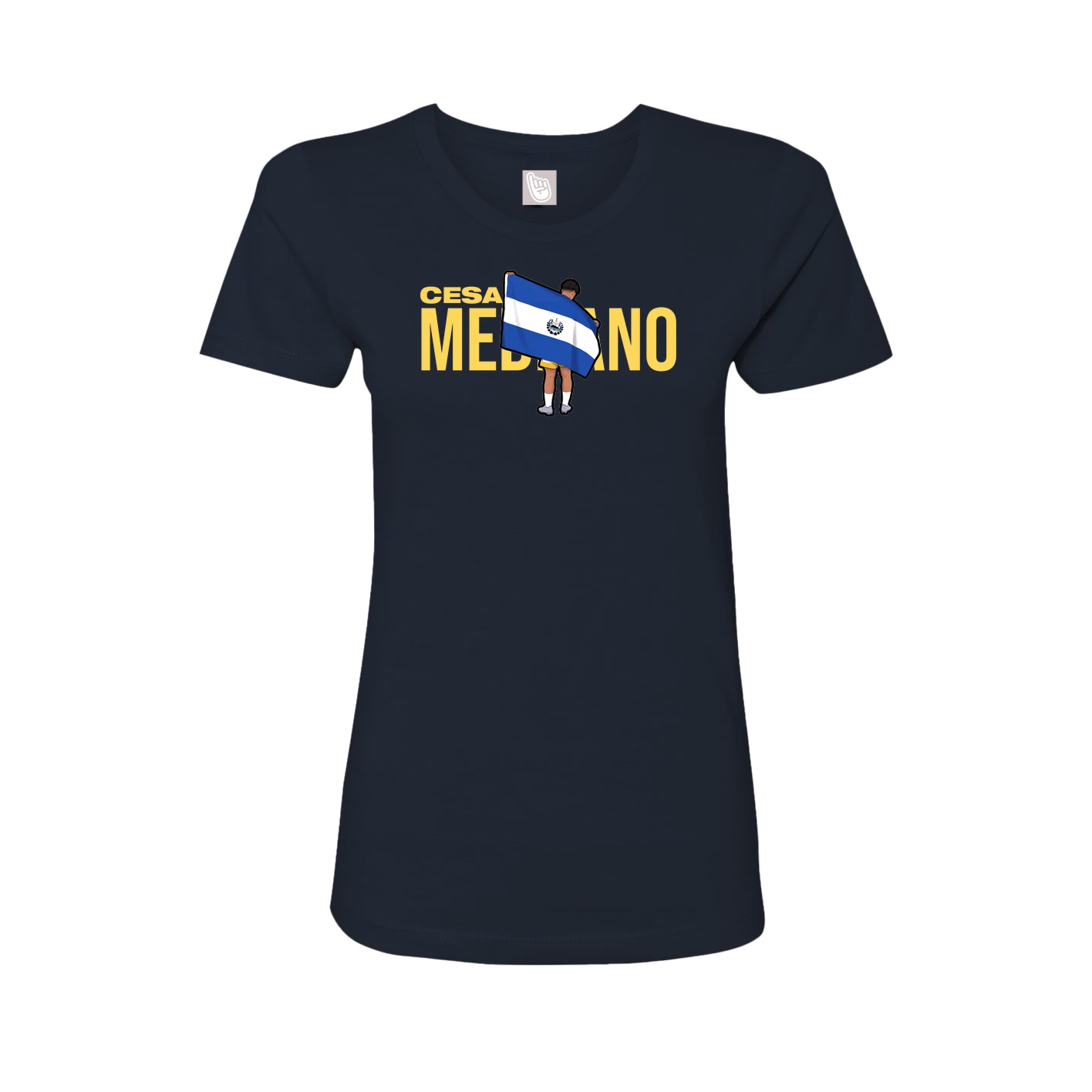 Womens Tee — Player Name in Navy