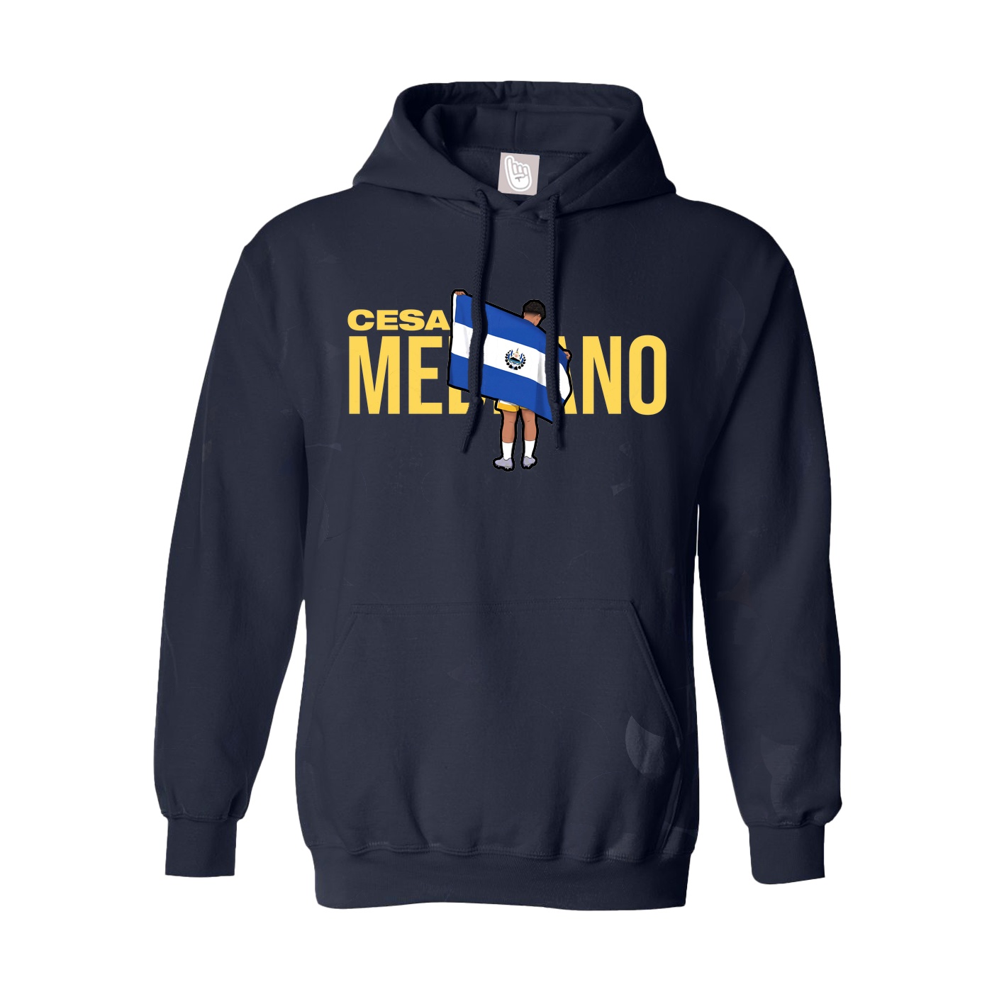 Youth Hoodie — Player Name in Navy