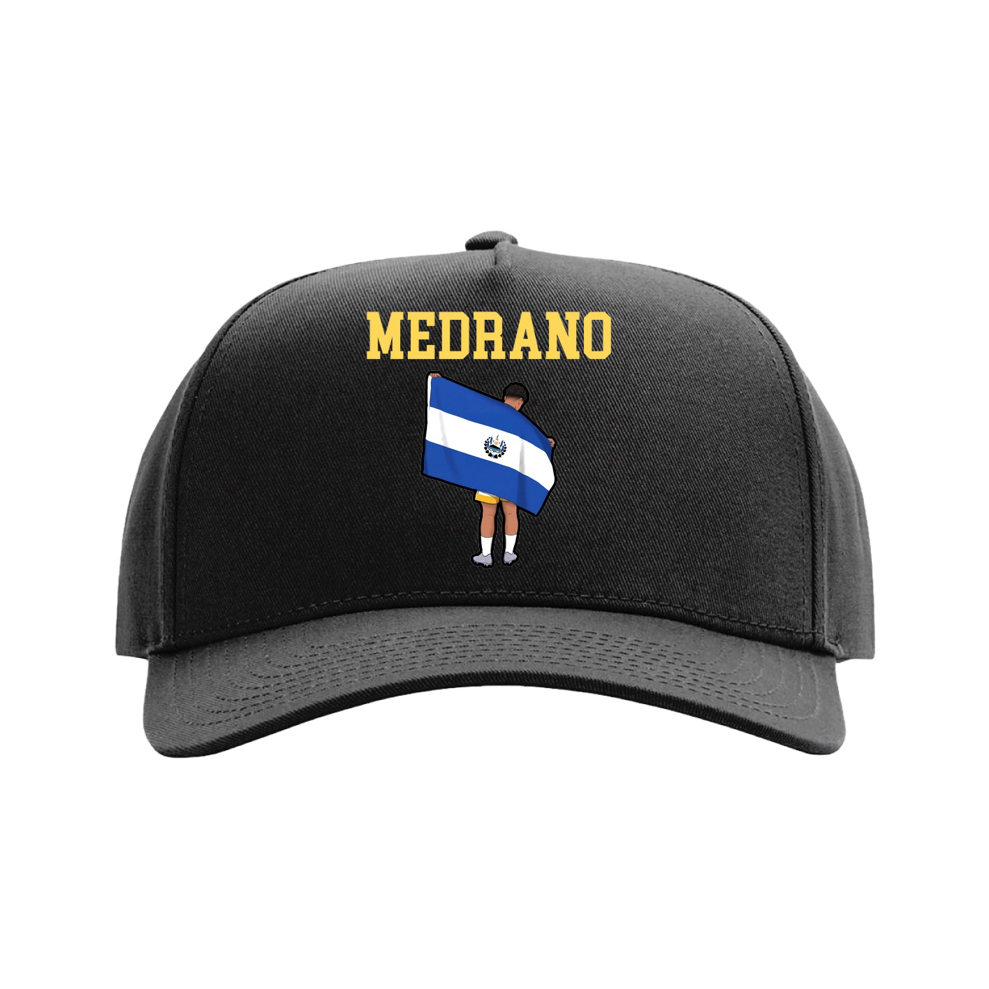 Full Fabric Five-Panel Champ Cap — Shirsey in Black