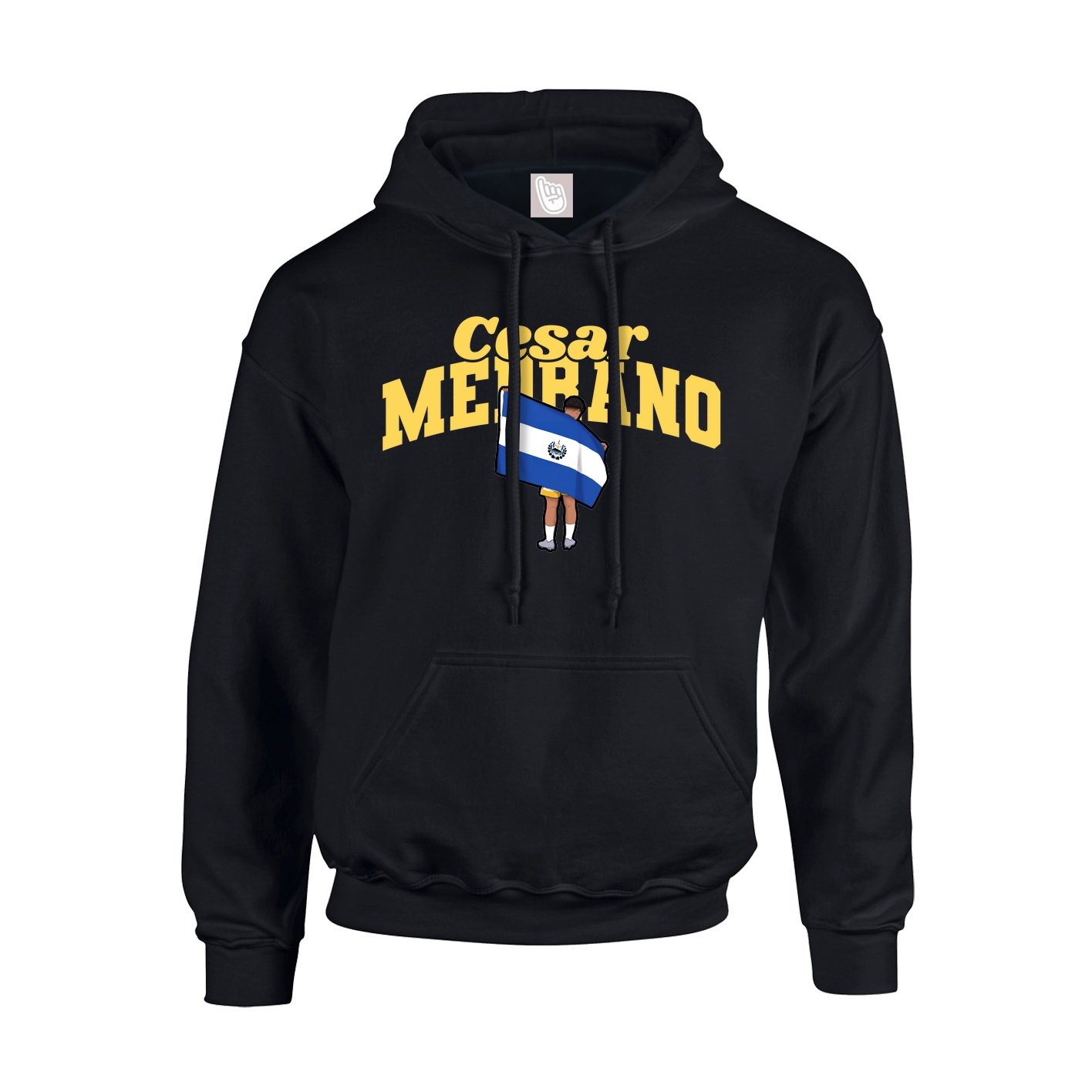 Youth Hoodie — Signature Arch in Black