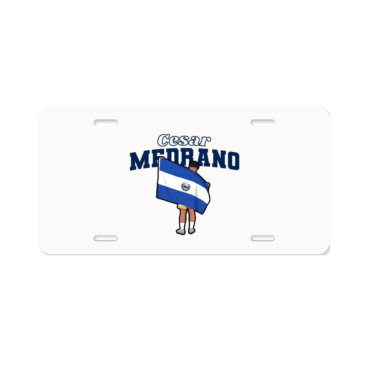License Plate — Name Arch in Classic