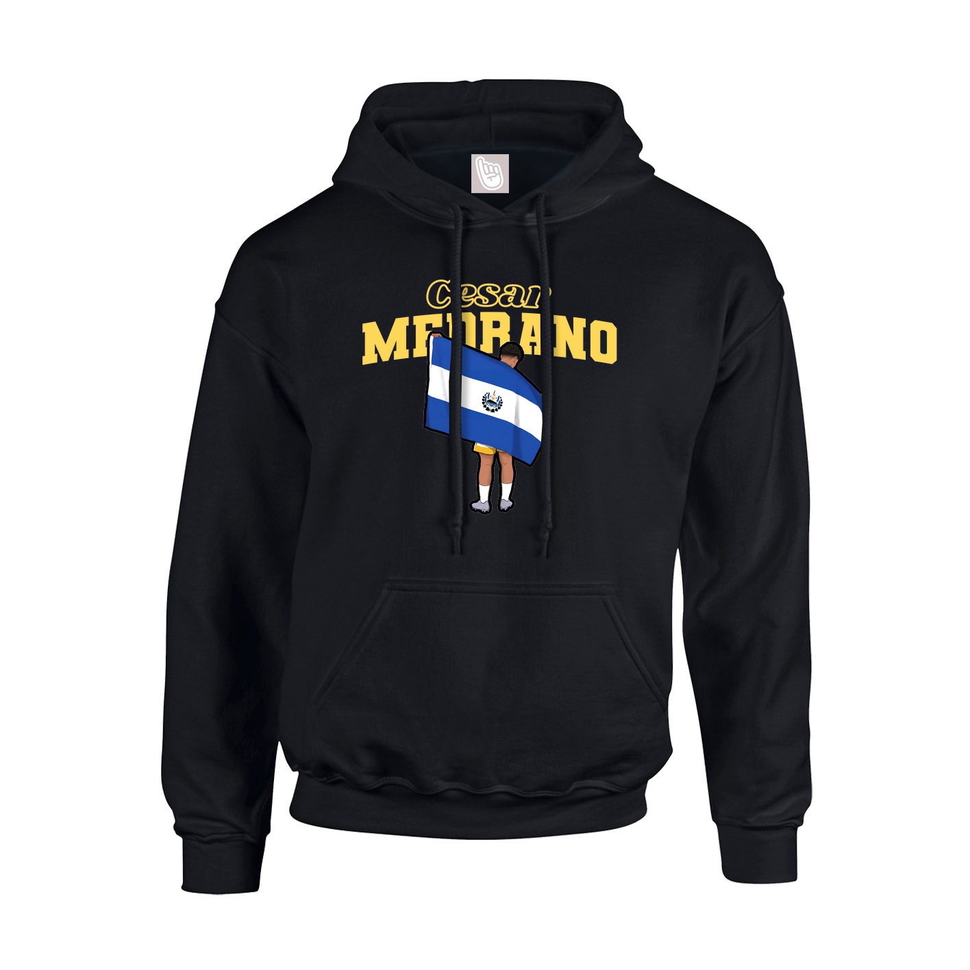 Hoodie — Name Arch in Black