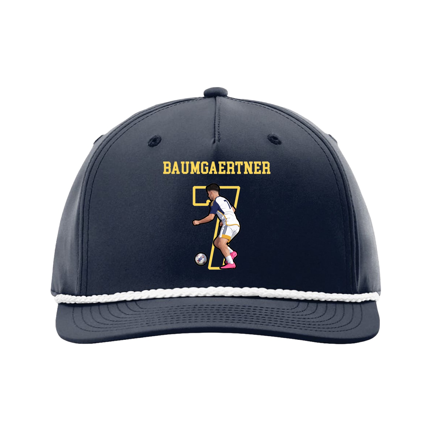 Five-Panel Classic Rope Cap — Shirsey in Navy
