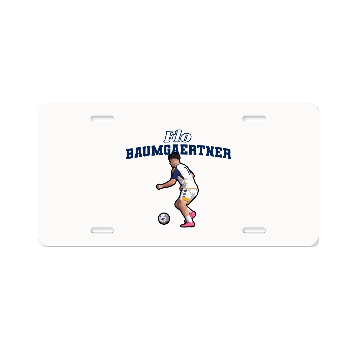 License Plate — Name Arch in Classic